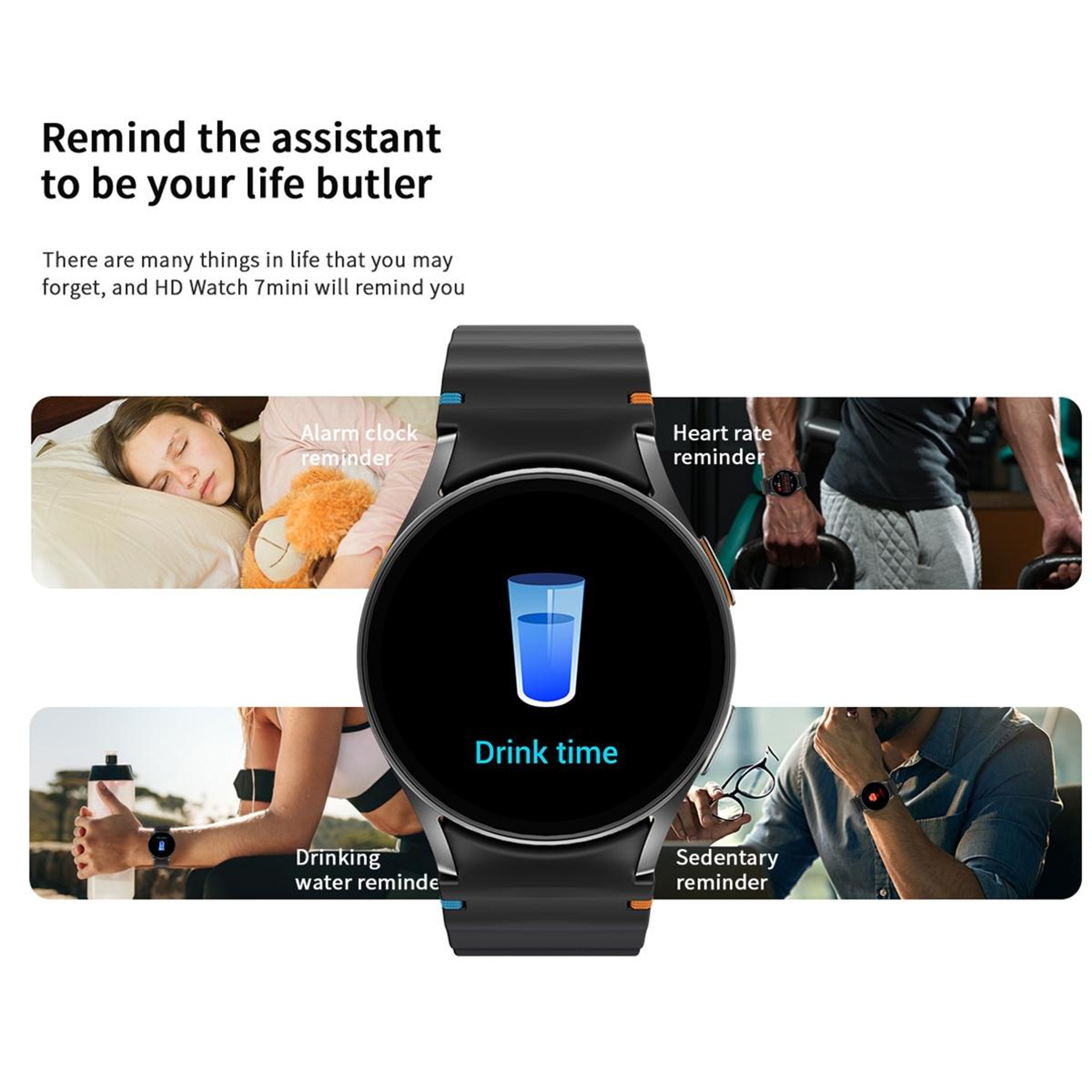 HD Watch7 Mini AMOLED Smart Watch 13 Inch Bluetooth Calling Fitness Tracker For Android And IPhone 6