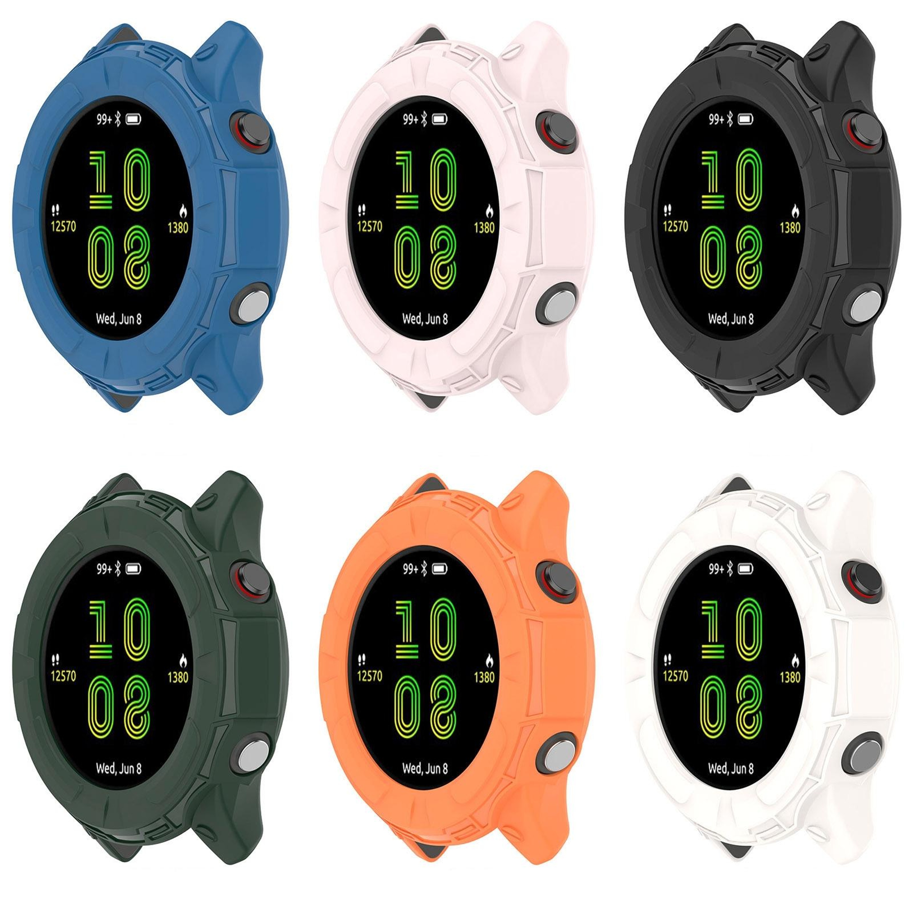 Garmin Forerunner 955 TPU Protective Case Full Coverage Shockproof Watch Cover 4