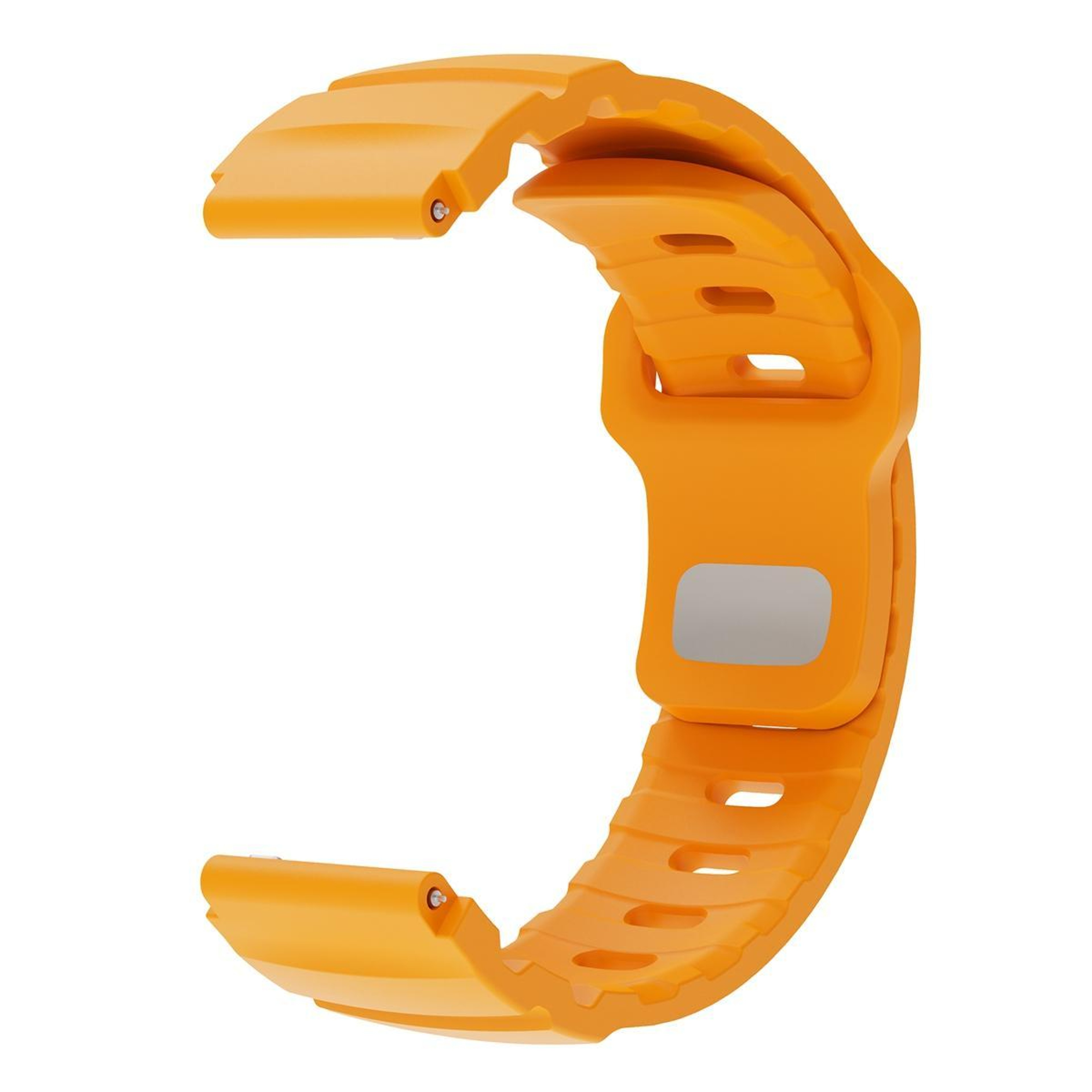 Fluororubber Watch Band With Reverse Buckle Adjustable Soft Sport Replacement Strap 3
