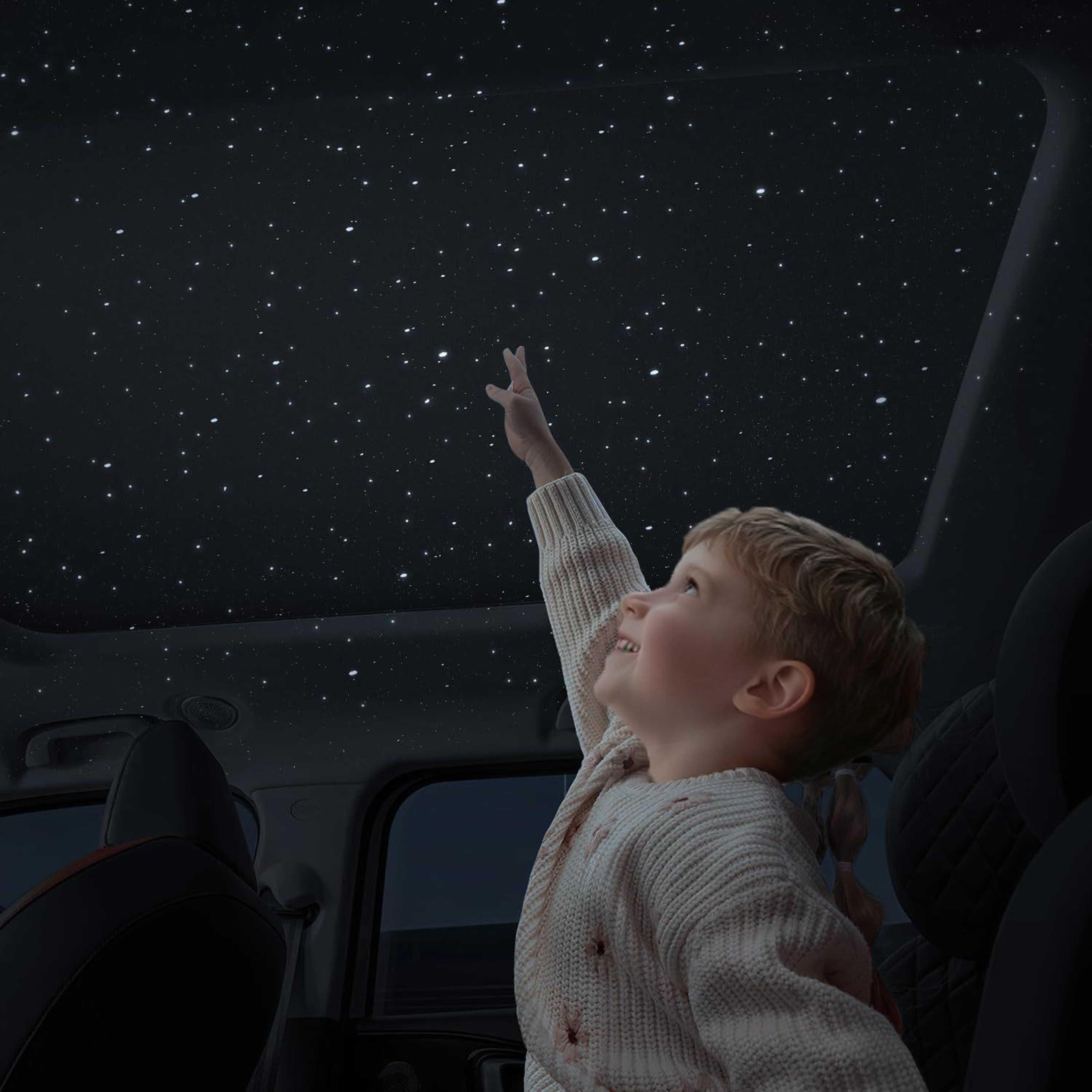 USB Car Star Projector Ambient Night Light With Adjustable Brightness And HD Starry Sky Projection 9