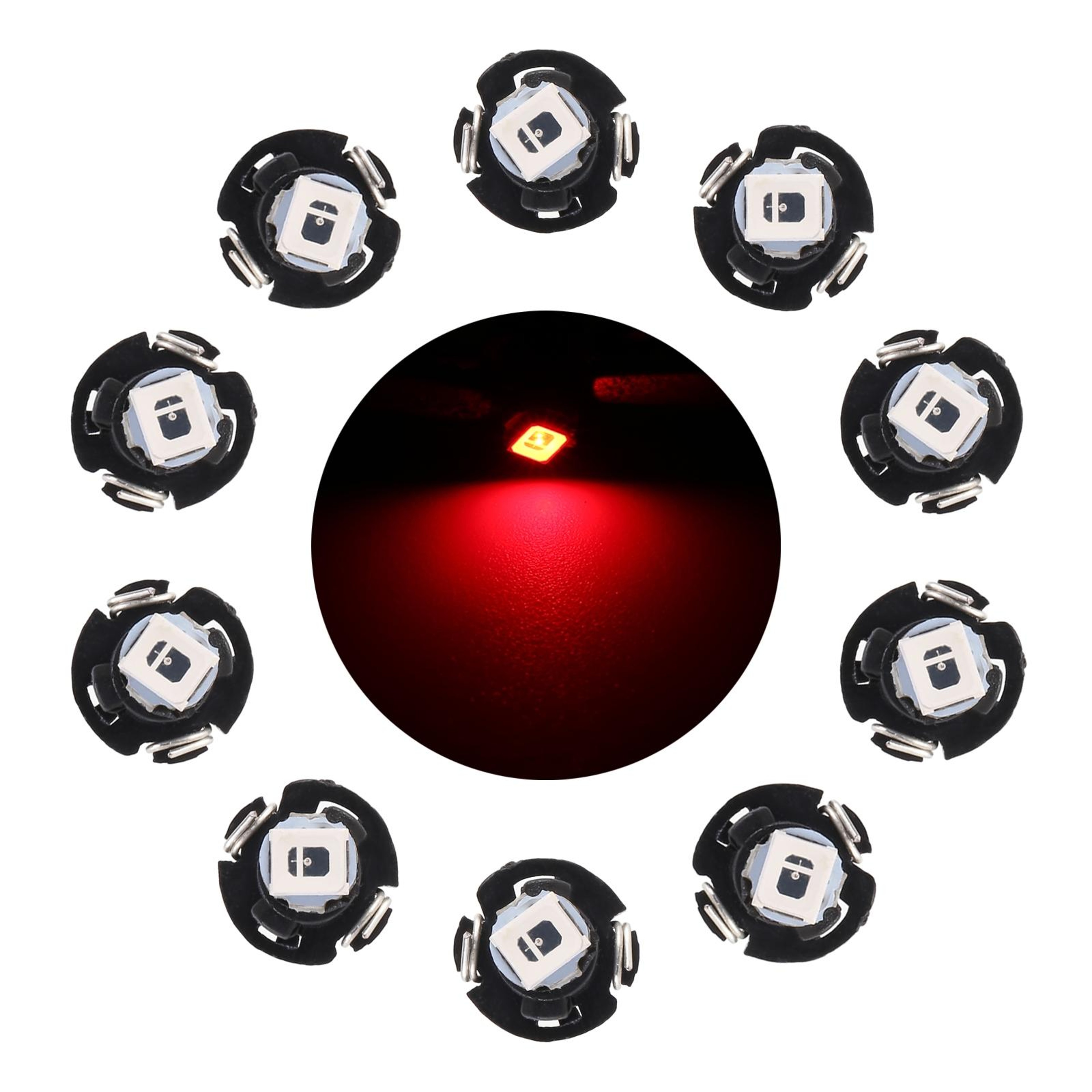 T3 LED Dashboard Bulbs 05W Instrument Panel Light Plug And Play Indicator Lamp Set 12