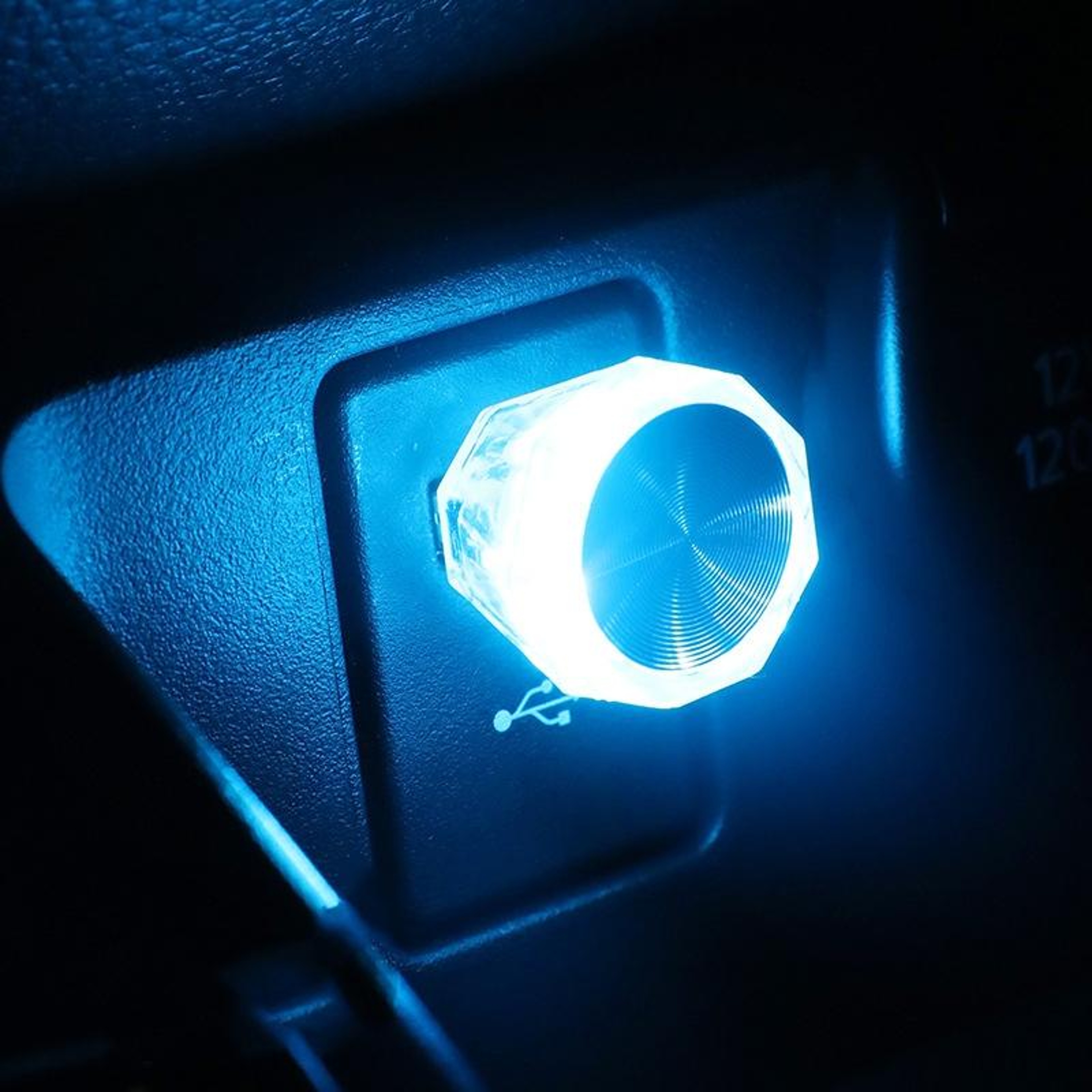 Universal USB Car Ambient Light Diamond LED Interior Mood Light Plug And Play Decorative Lamp 0