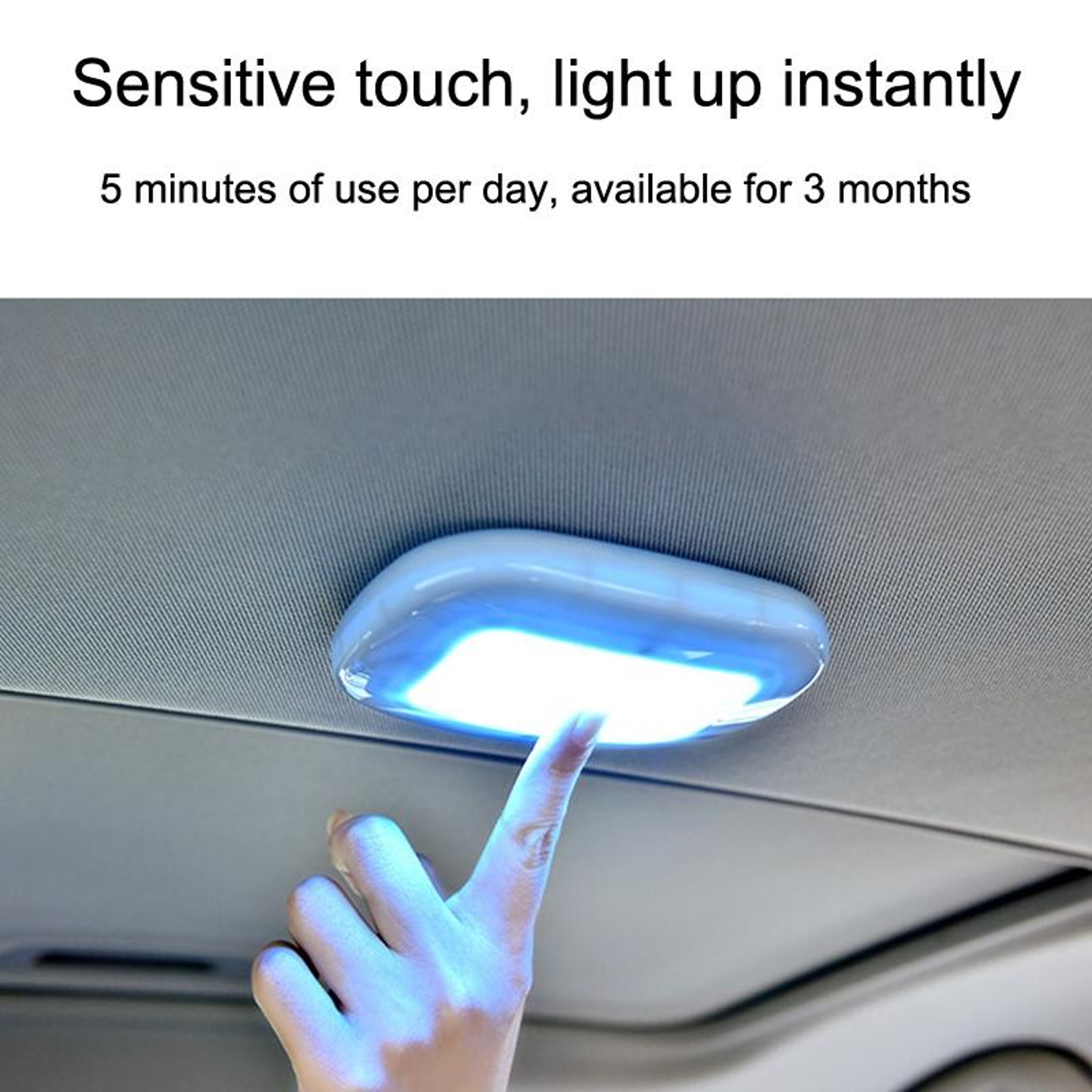 Y975 Car LED Trunk Light Magnetic USB Rechargeable Car Interior Light Reading Lamp 5