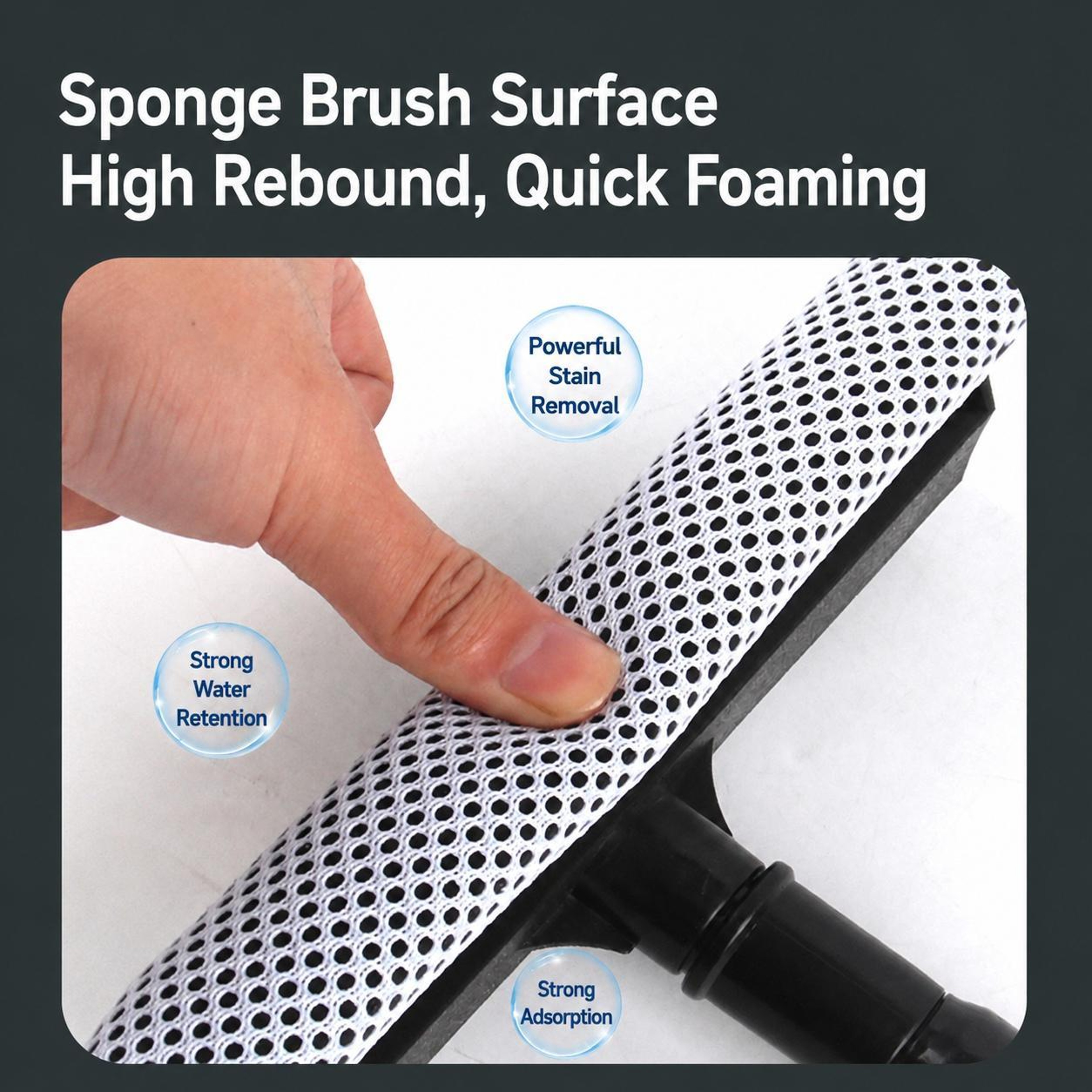2 In 1 Car Window Cleaner Detachable Windshield Cleaning Tool With Silicone Squeegee 7