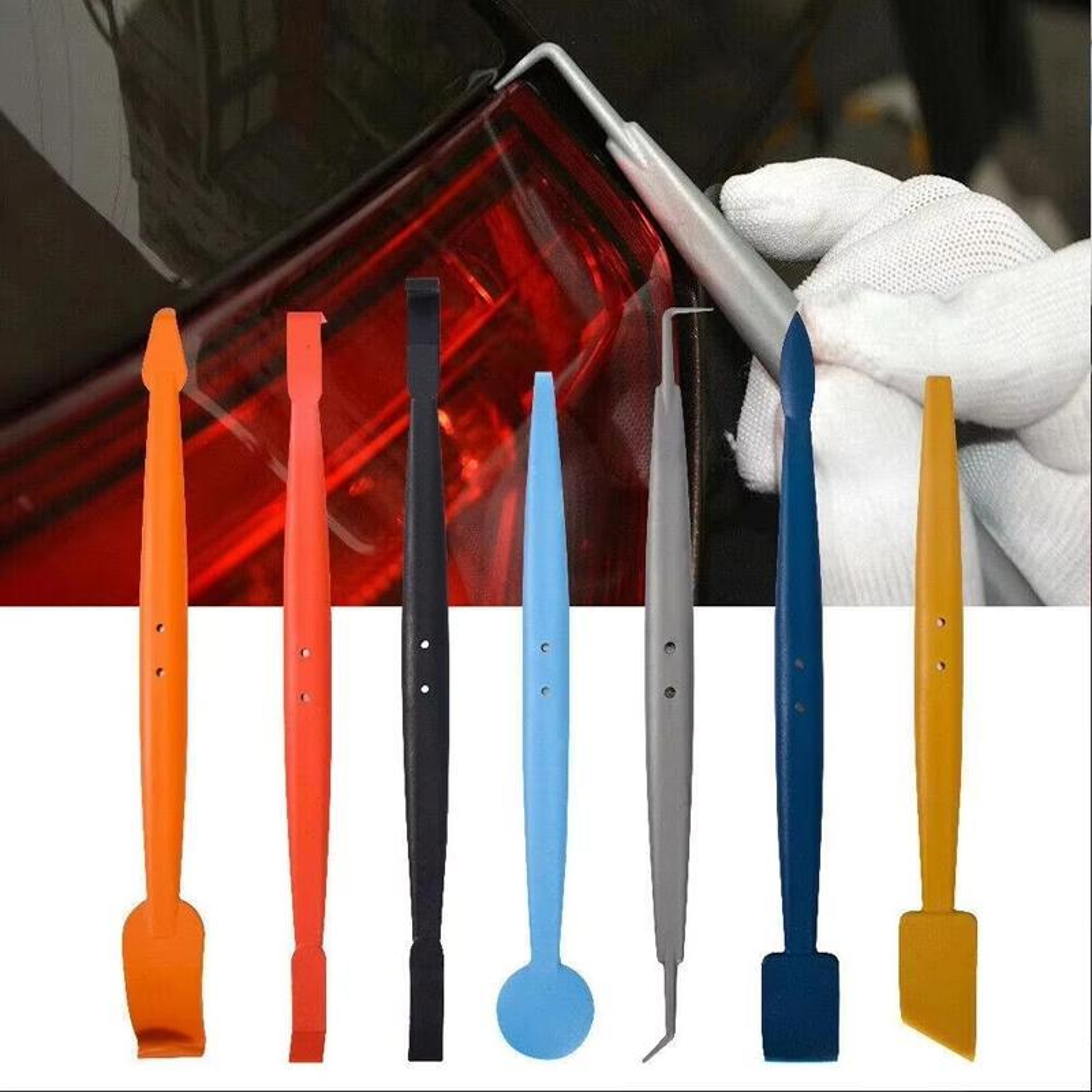 7 Piece Car Wrap Tool Kit Window Tint Installation Vinyl Wrap Tools With Magnetic Squeegee Set 7