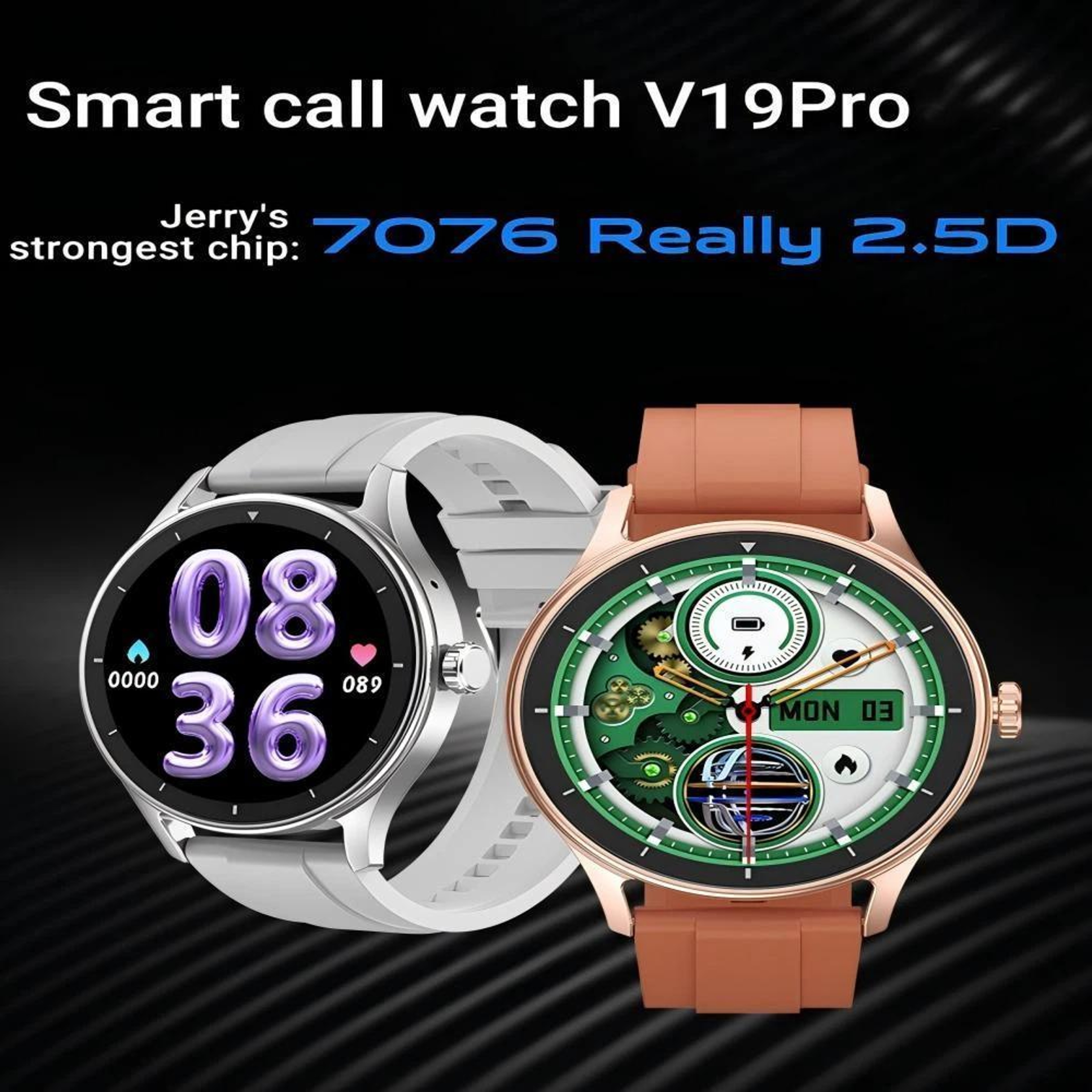 V19 Pro Bluetooth Calling Smartwatch 152 Inch Health Monitoring Fitness Watch 3