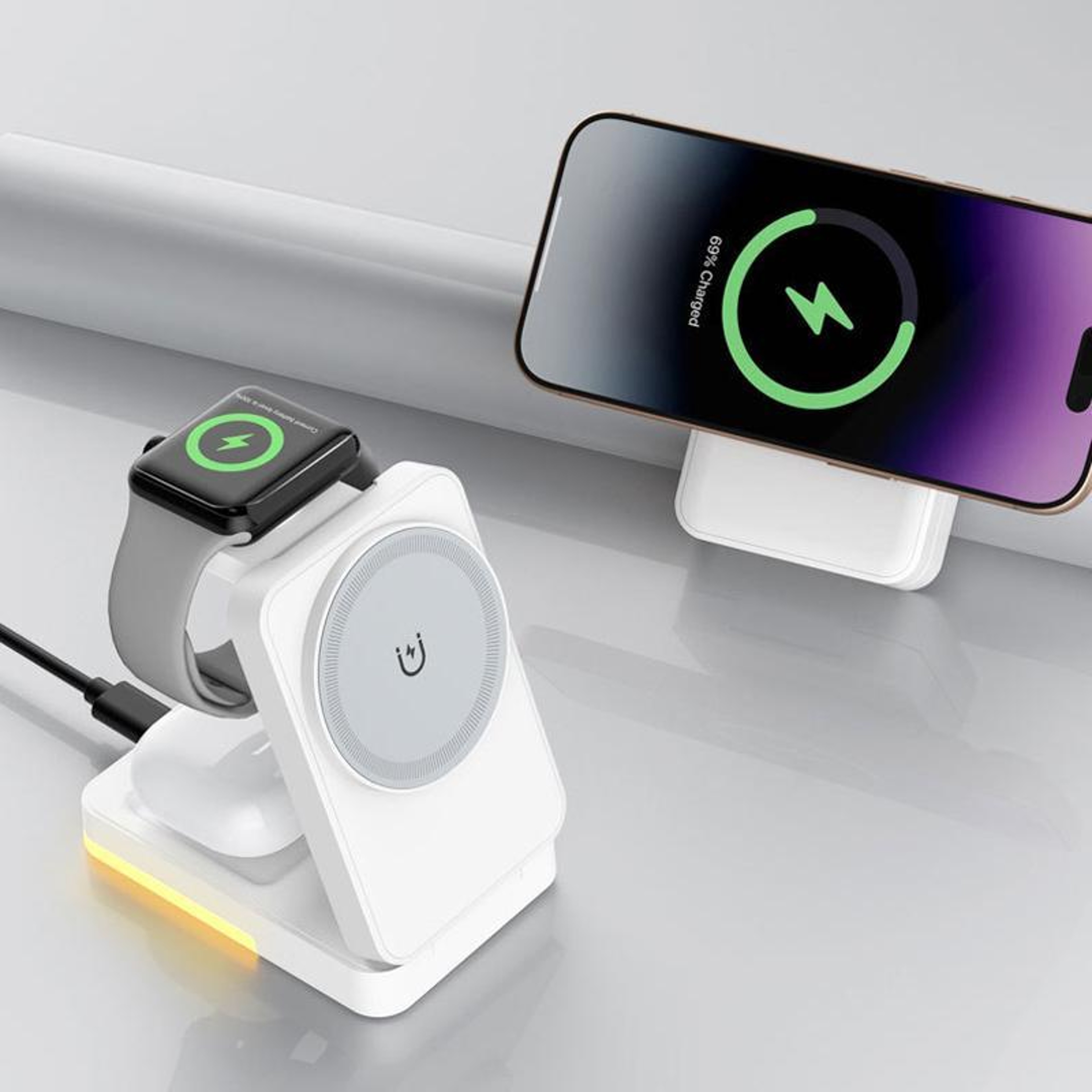 G12 3 In 1 Wireless Charger Magnetic Apple Charging Station Foldable MagSafe Charging Stand 1