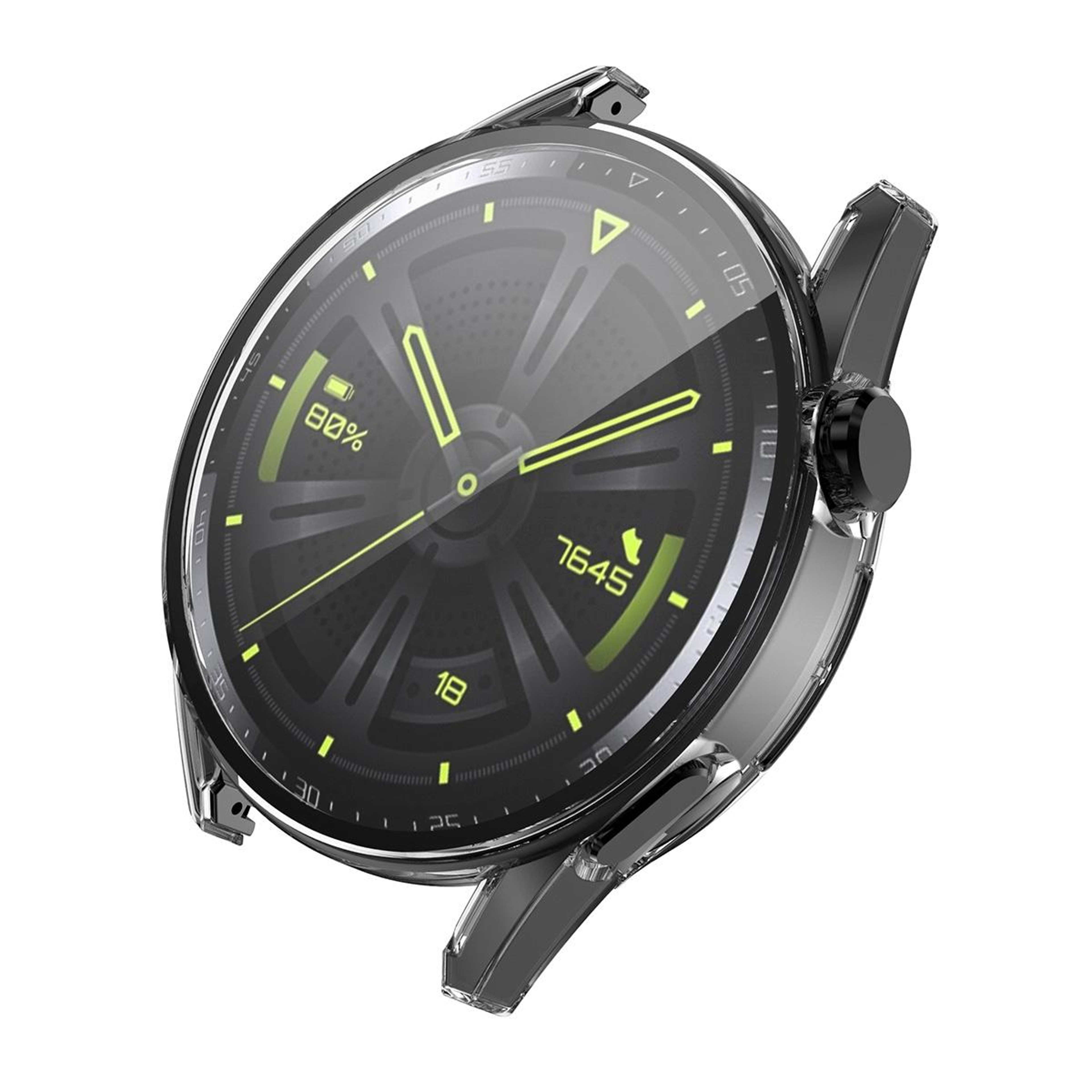 ENKAY Huawei Watch GT 3 42mm Case With Tempered Glass Screen Protector Full Coverage PC Watch Cover 1