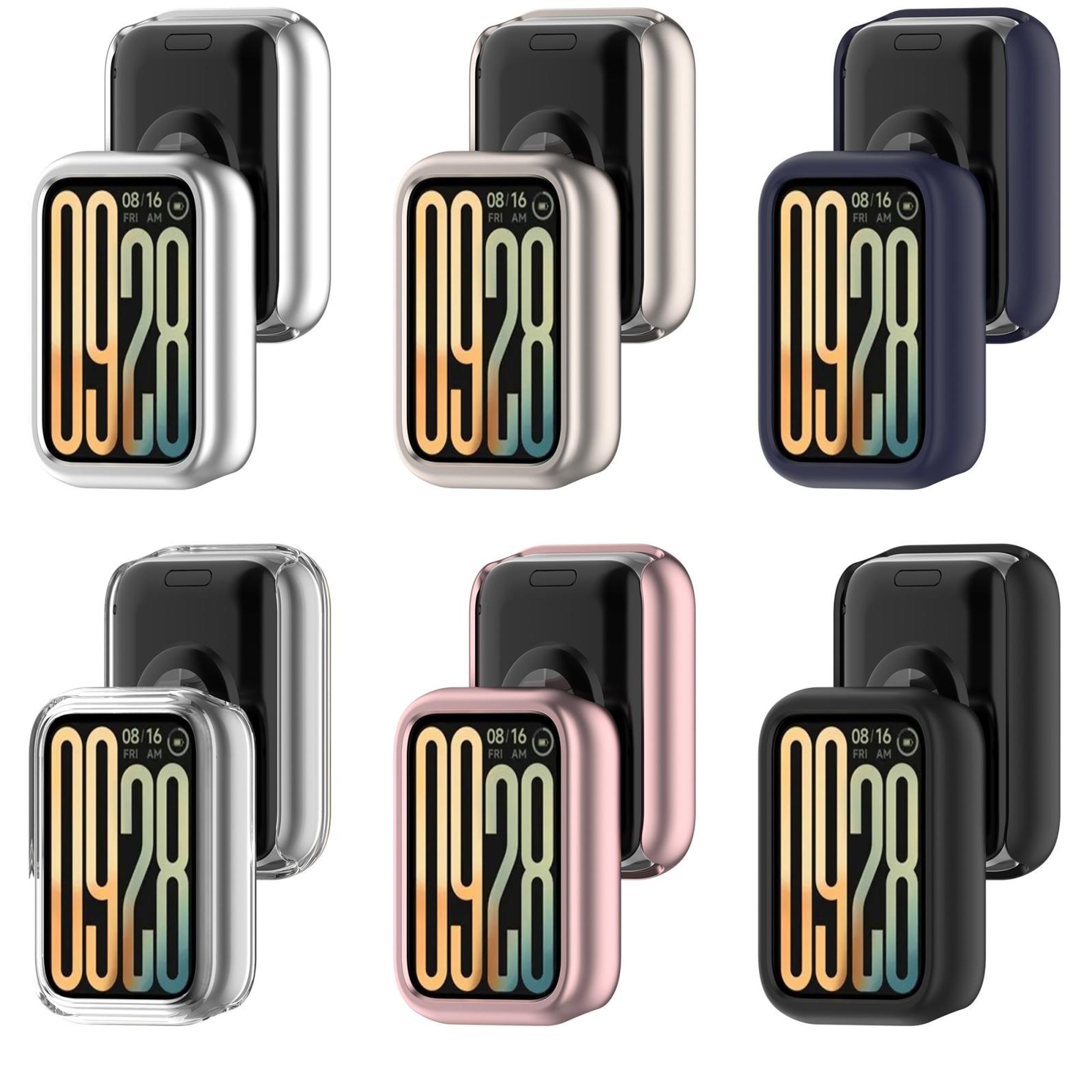 Xiaomi Smart Band 9 Pro PC Watch Protective Case Half Coverage Scratch Resistant Bumper 13
