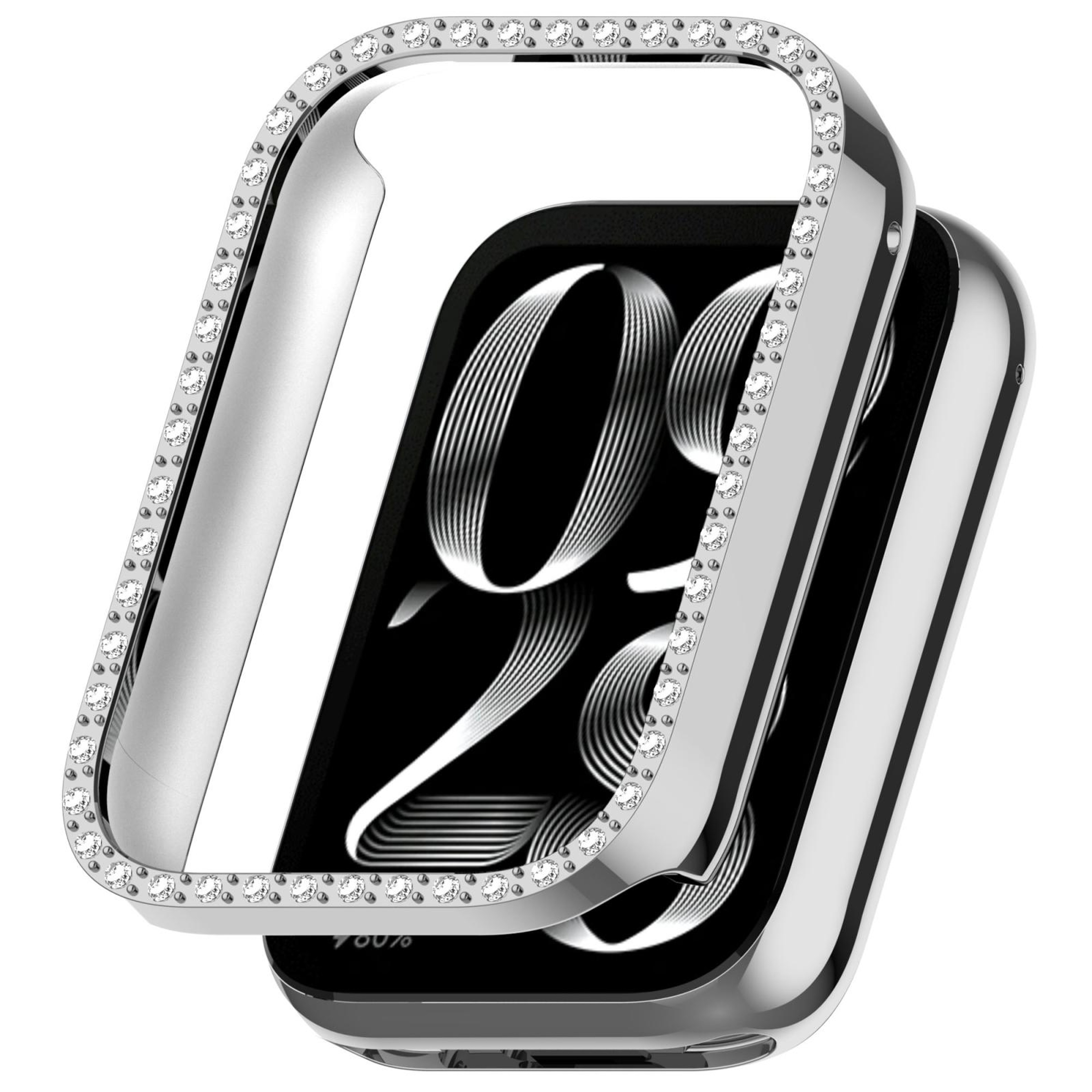 Luxury Diamond Xiaomi Smart Band 9 Pro Case Lightweight PC Watch Protective Cover 0