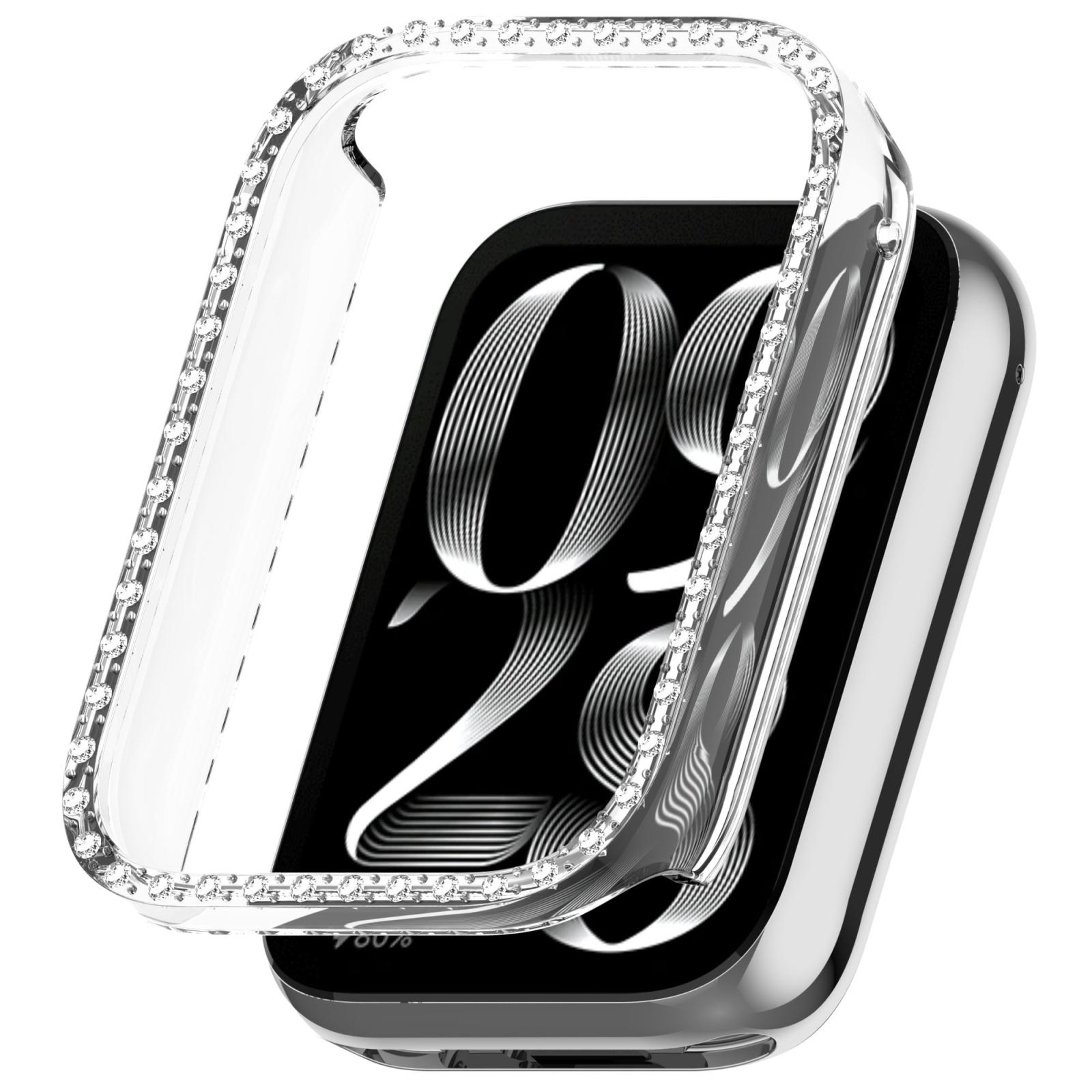 Luxury Diamond Xiaomi Smart Band 9 Pro Case Lightweight PC Watch Protective Cover 10