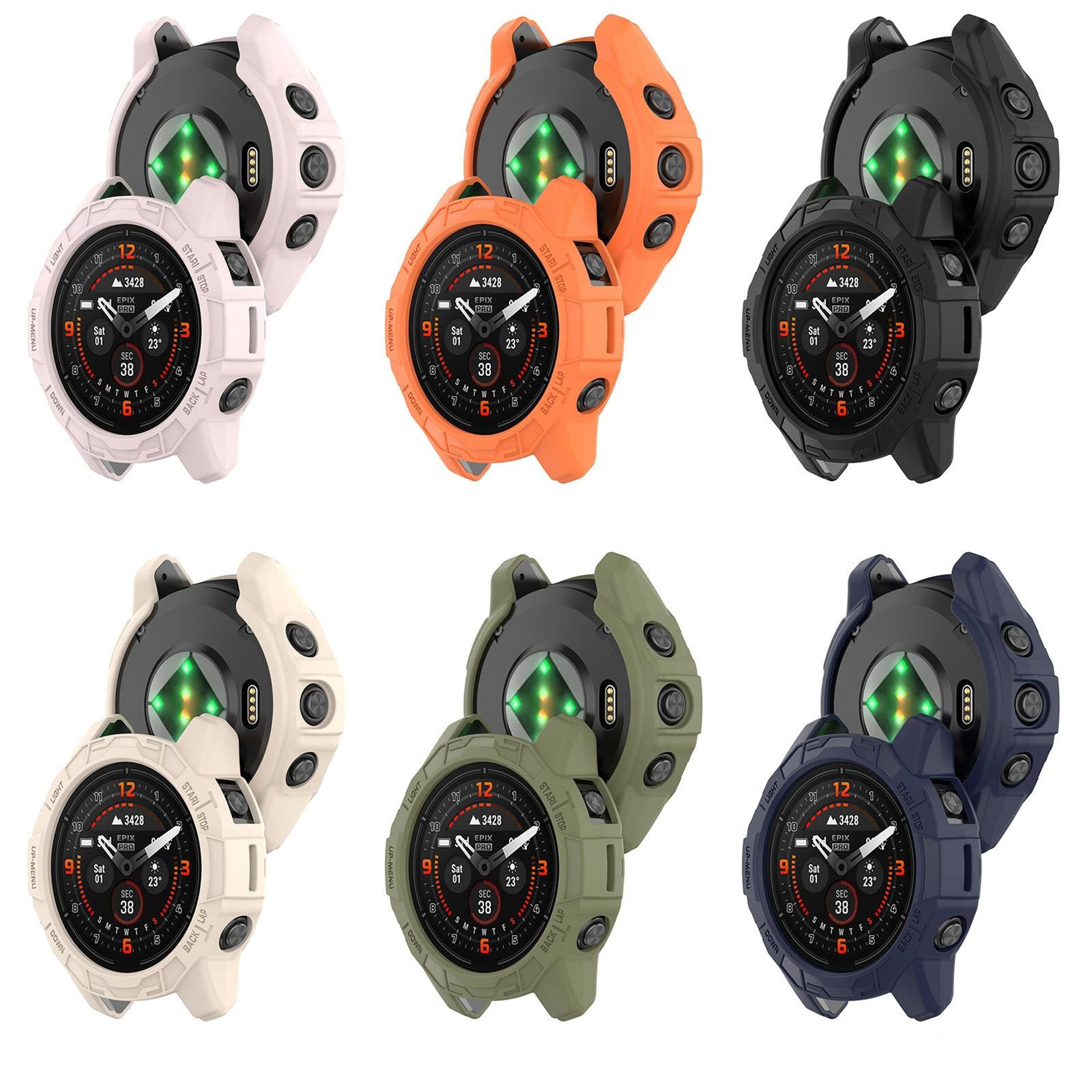 Garmin Quatix 7 Pro TPU Watch Protective Case Lightweight Shockproof Watch Bumper 9