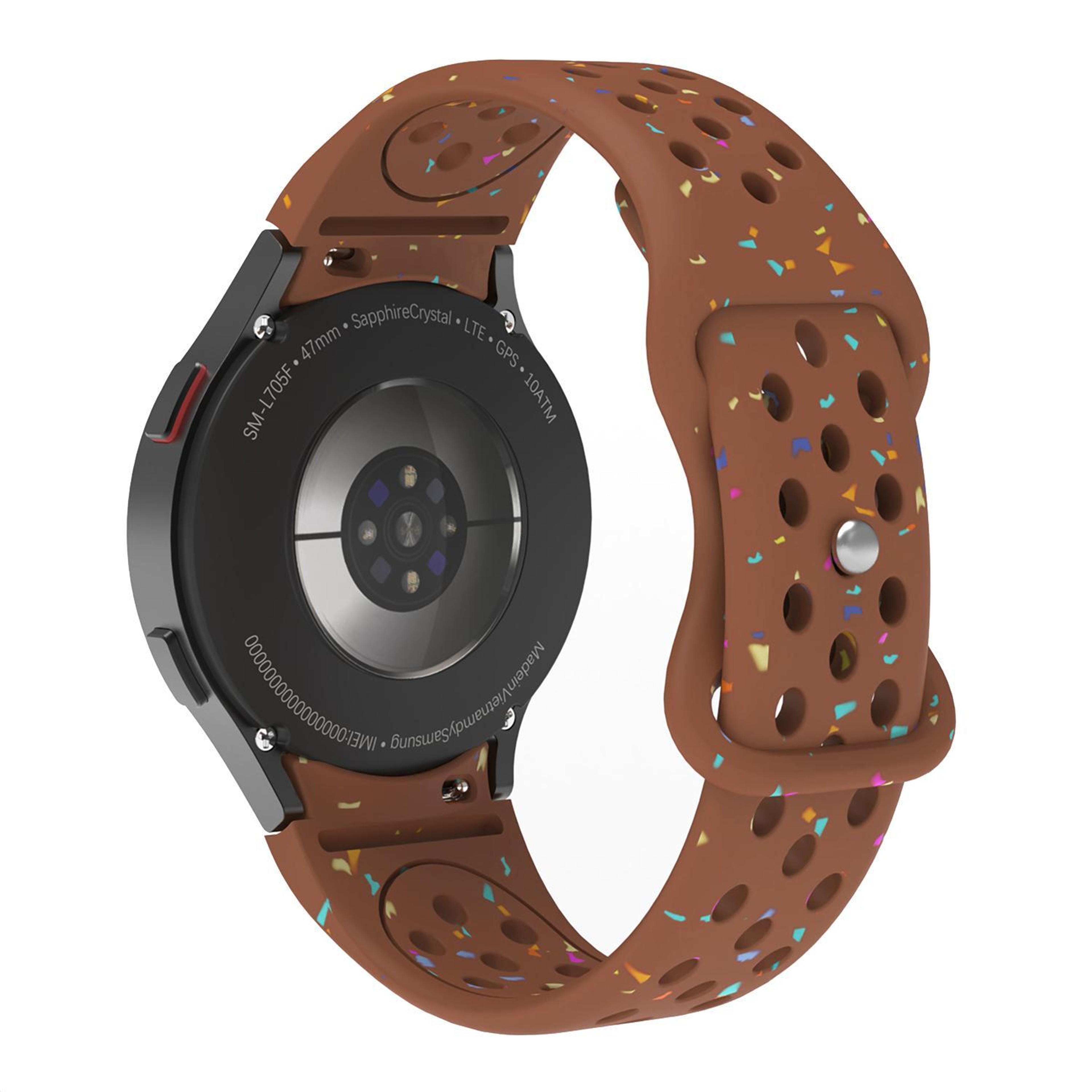 Samsung Galaxy Watch 7 40mm 44mm Silicone Watch Band Eco Friendly Colorful Dots Replacement Strap – view 2