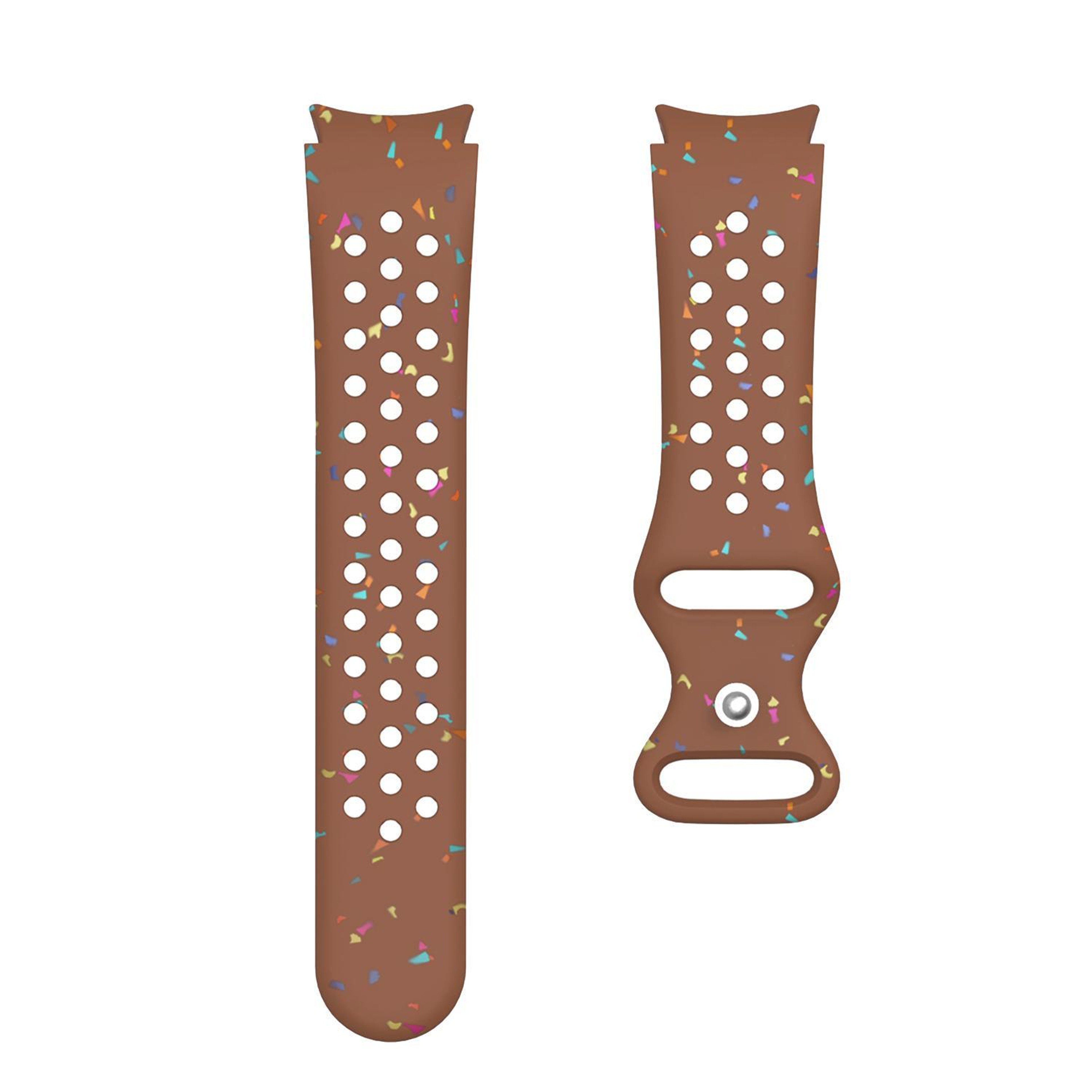 Samsung Galaxy Watch 7 40mm 44mm Silicone Watch Band Eco Friendly Colorful Dots Replacement Strap – view 4