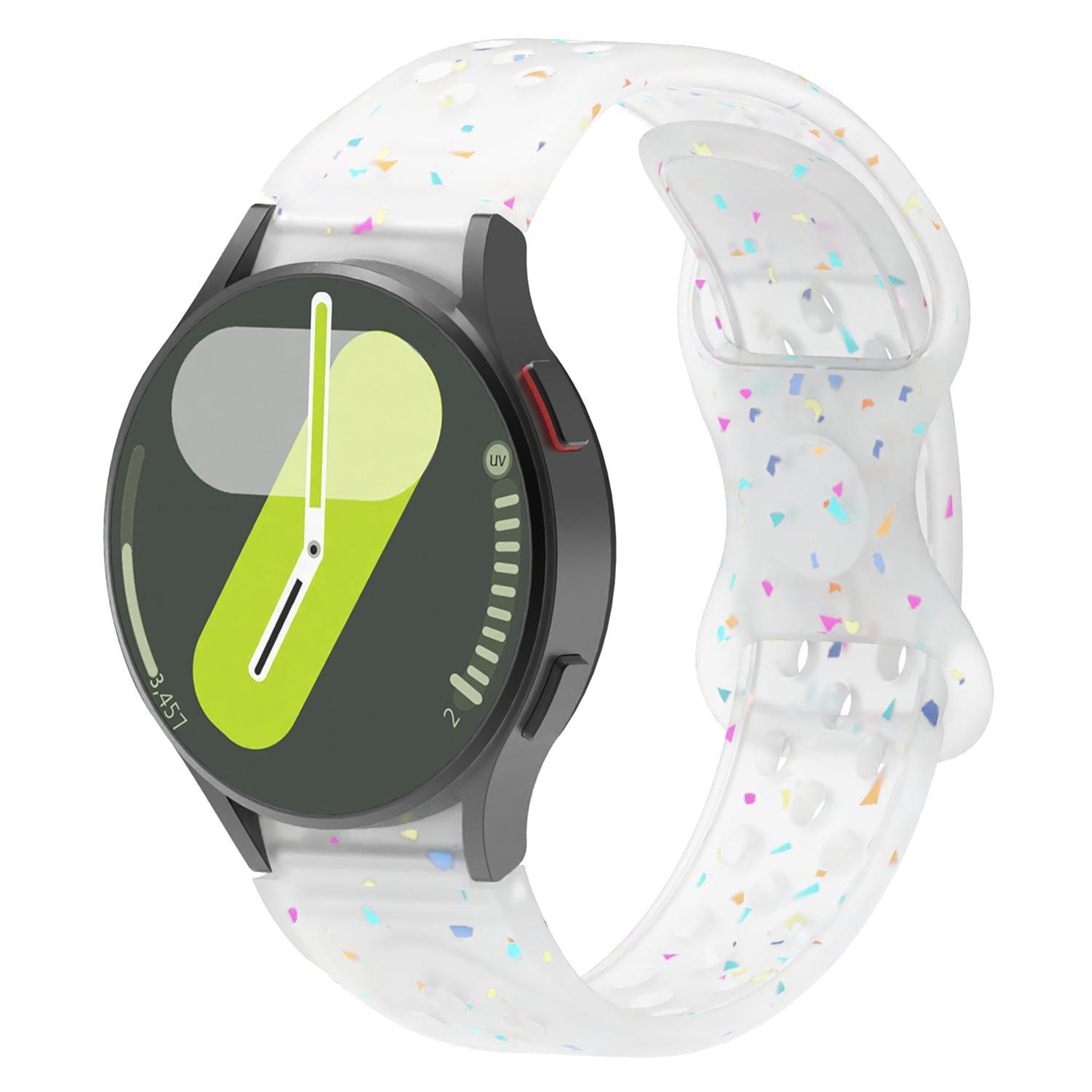 Samsung Galaxy Watch 7 40mm 44mm Silicone Watch Band Eco Friendly Colorful Dots Replacement Strap – view 16
