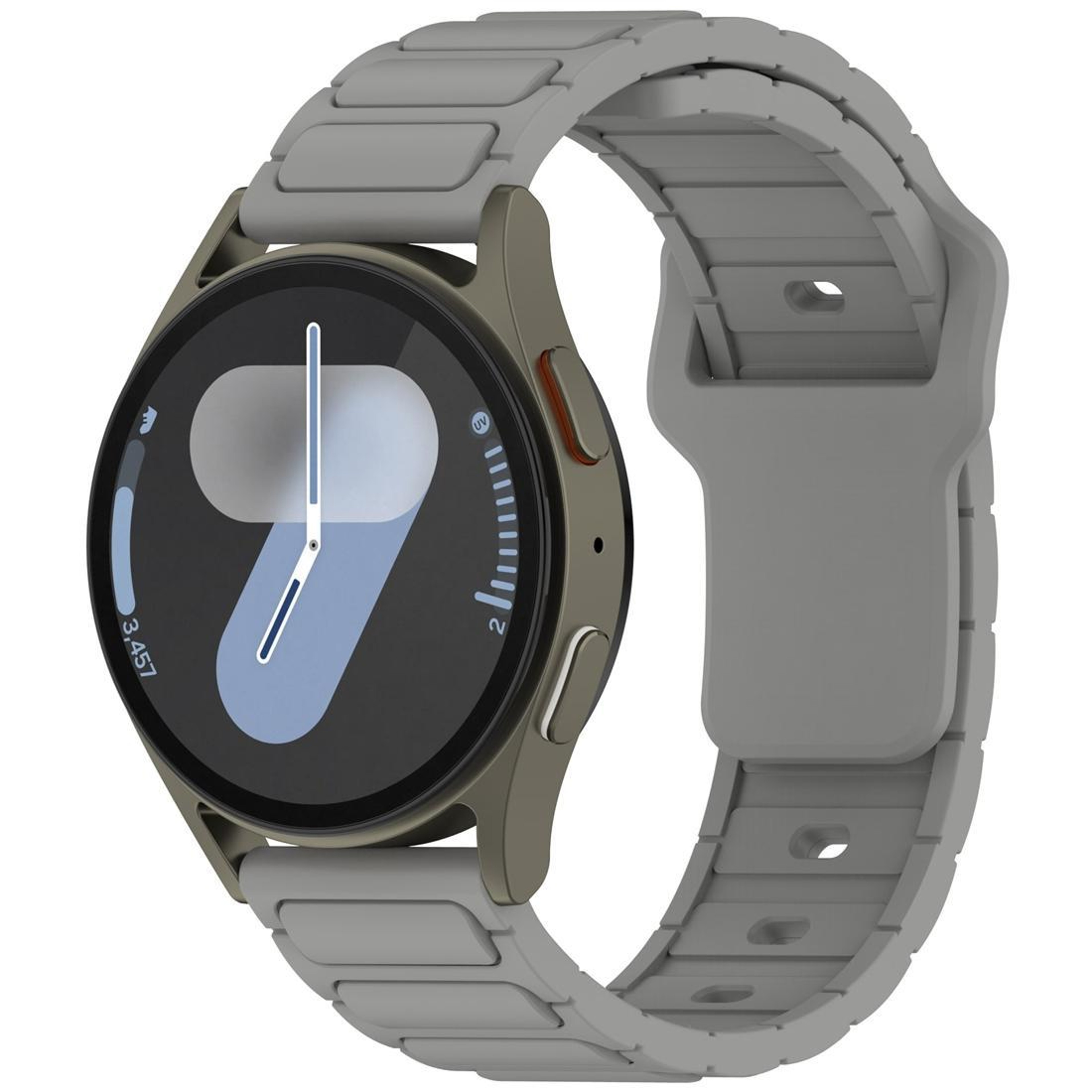 Silicone Watch Band Shaped Soft Adjustable Replacement Strap For Smartwatches 7