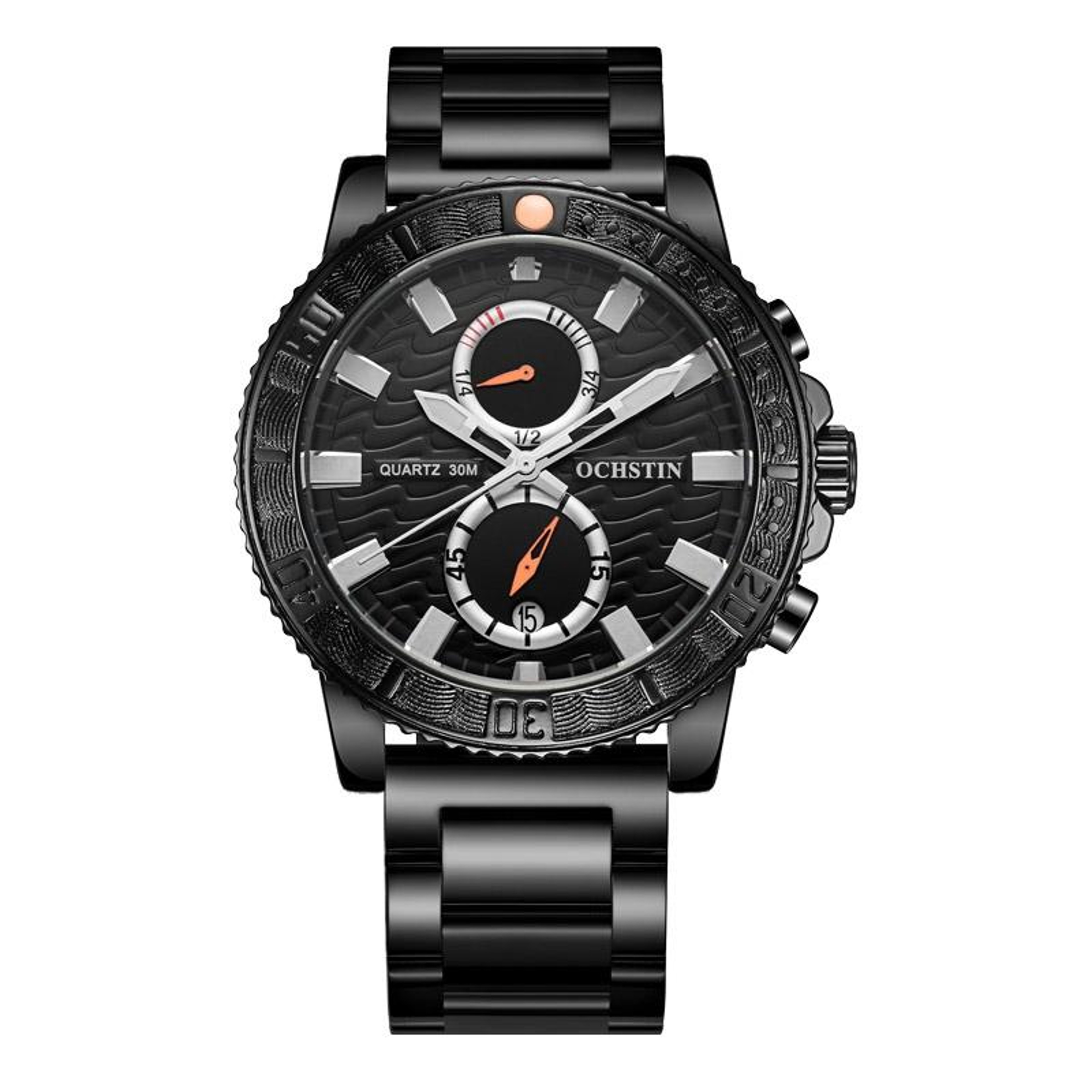 OCHSTIN 7250 Mens Quartz Watch Multifunctional Stainless Steel Watch With Luminous Display 0