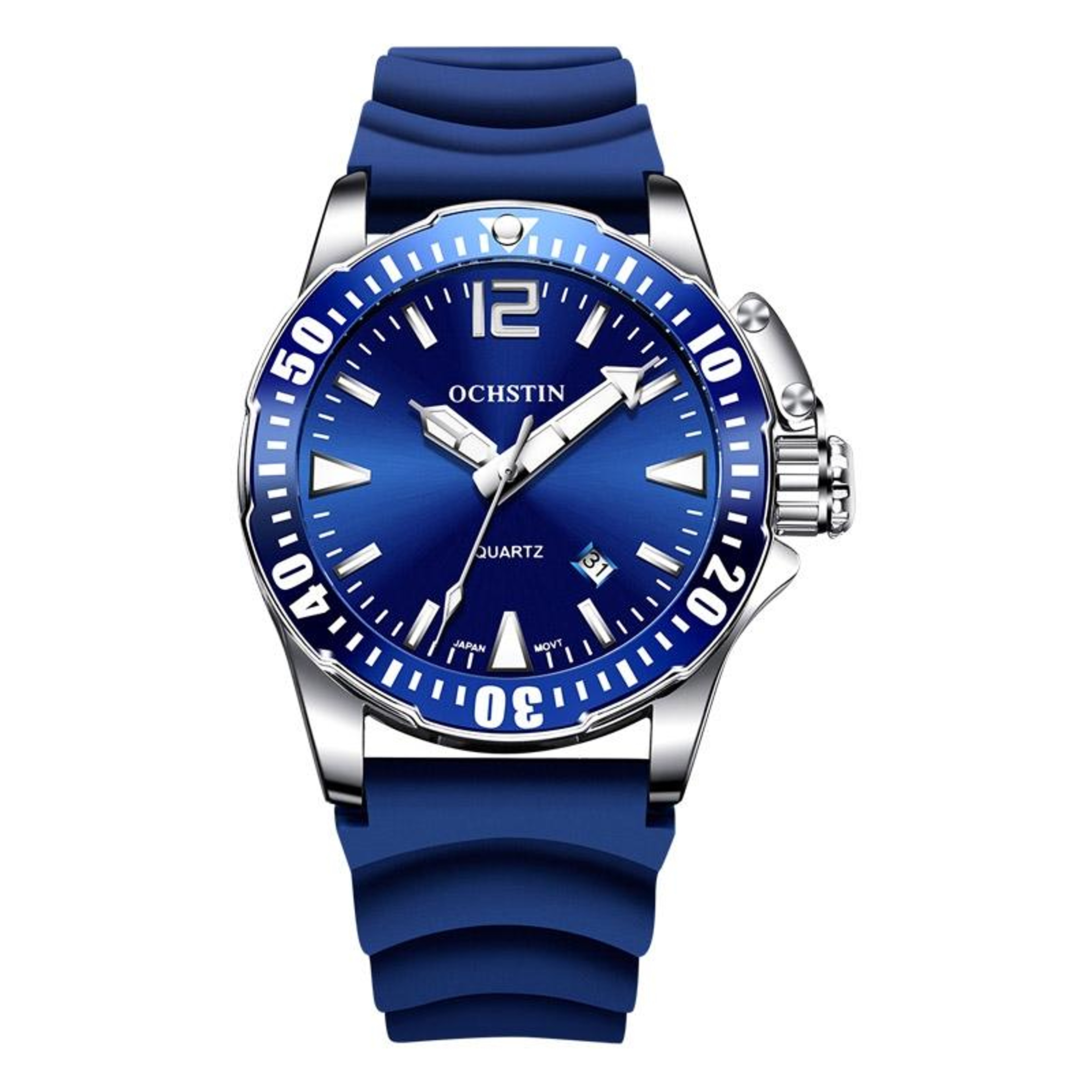 OCHSTIN 7002A Quartz Mens Watch Waterproof Luminous Watch With Silicone Strap 9