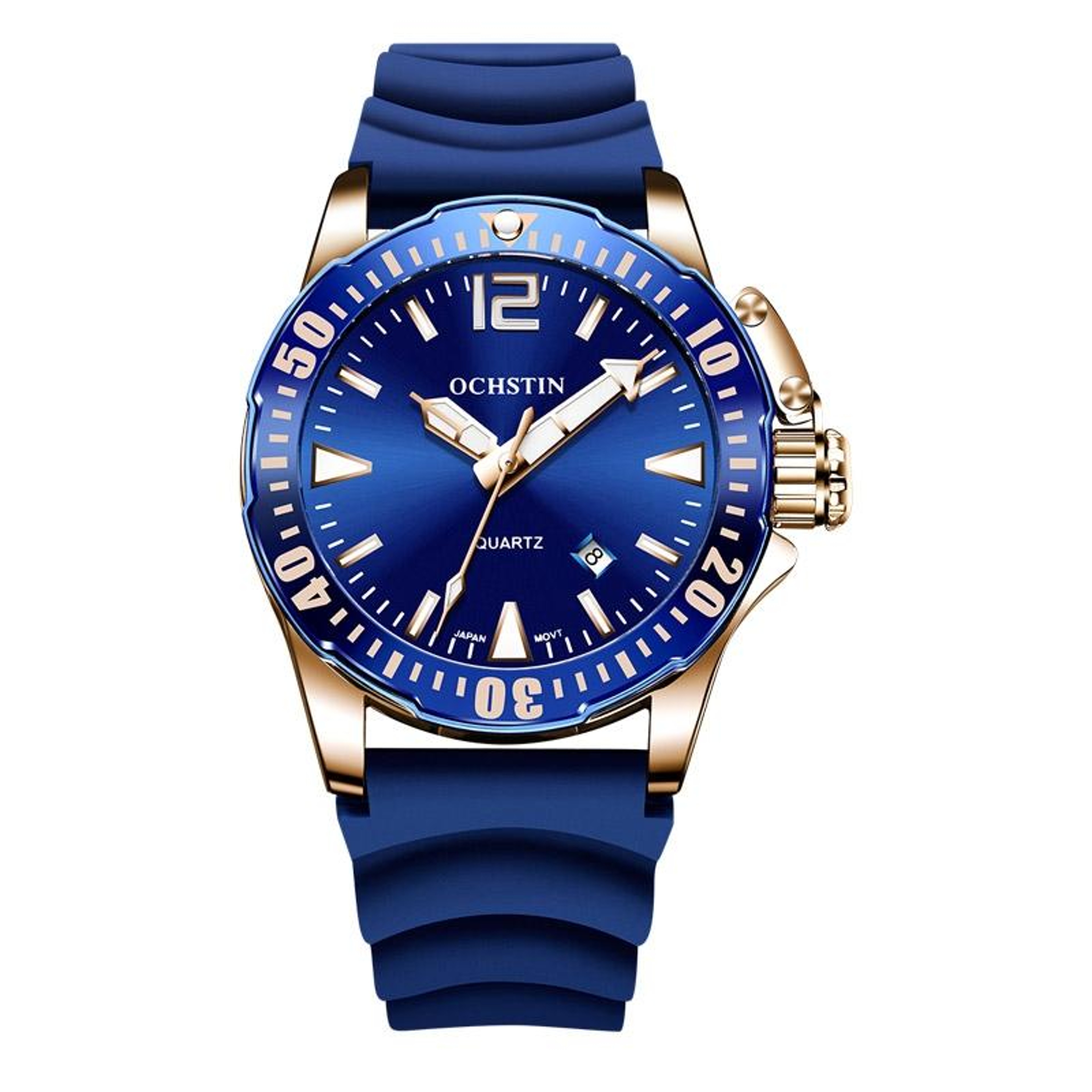 OCHSTIN 7002A Quartz Mens Watch Waterproof Luminous Watch With Silicone Strap 2