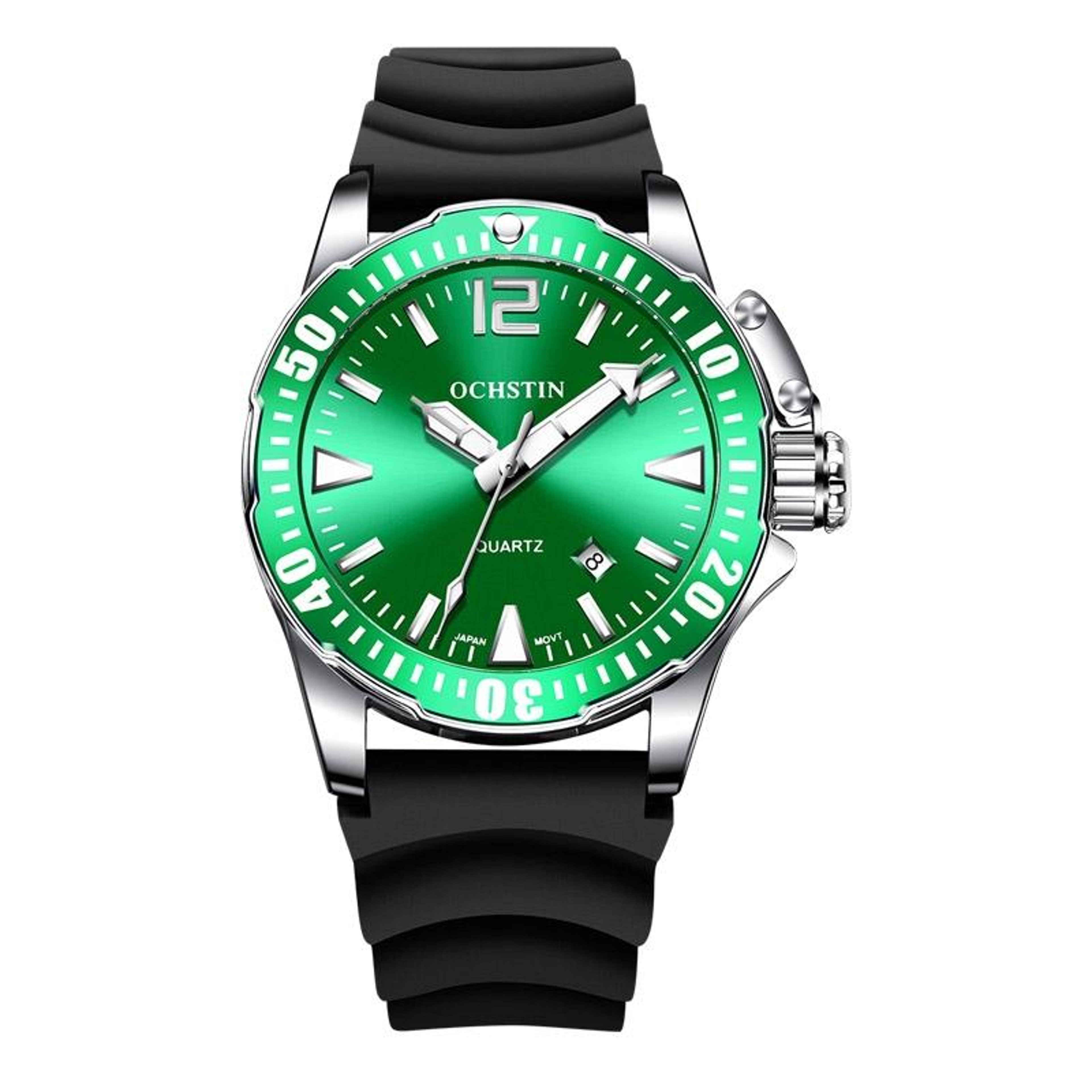 OCHSTIN 7002A Quartz Mens Watch Waterproof Luminous Watch With Silicone Strap 0