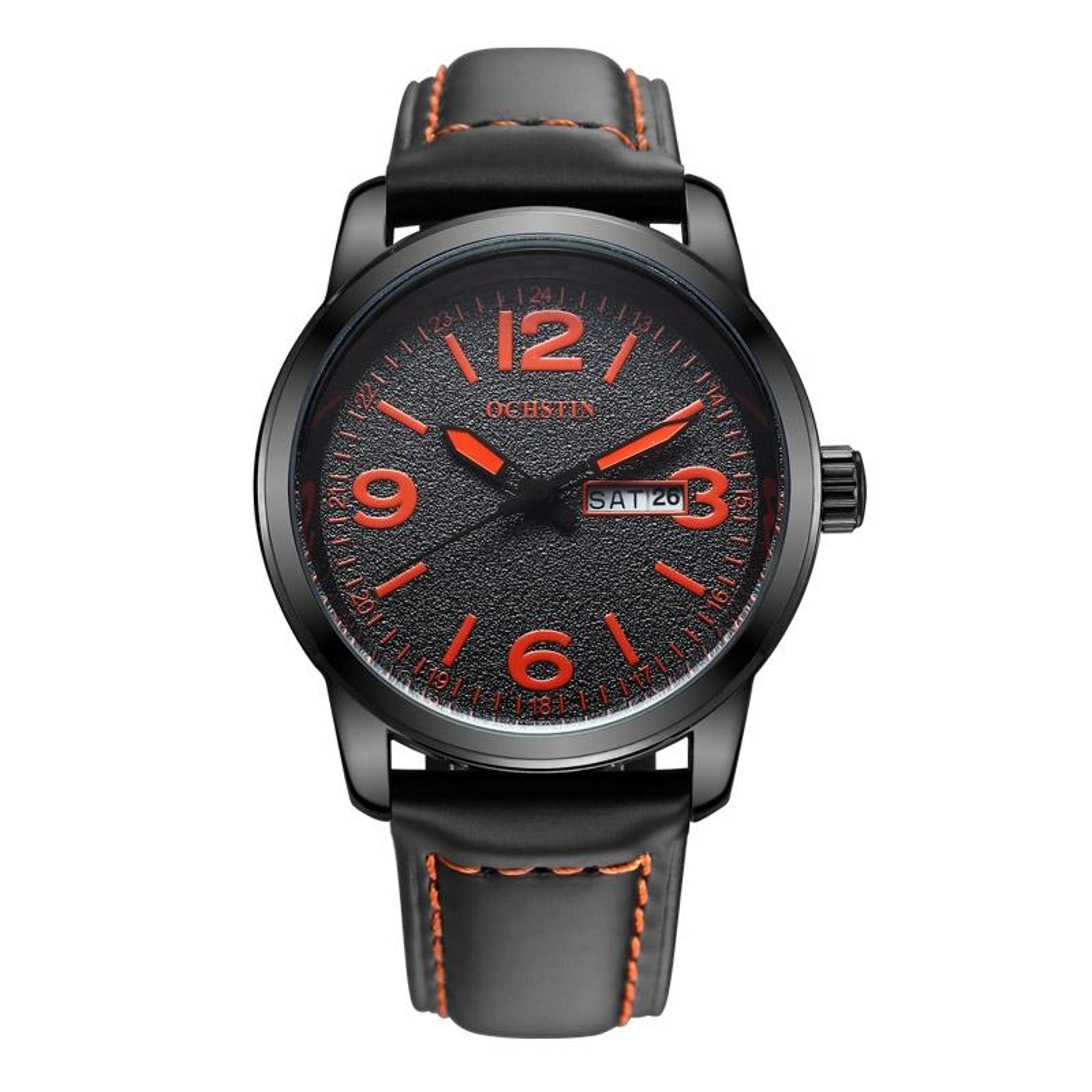 Ochstin 6047B Business Quartz Watch Genuine Leather Watch For Men Waterproof Luminous Analog Wristw 5