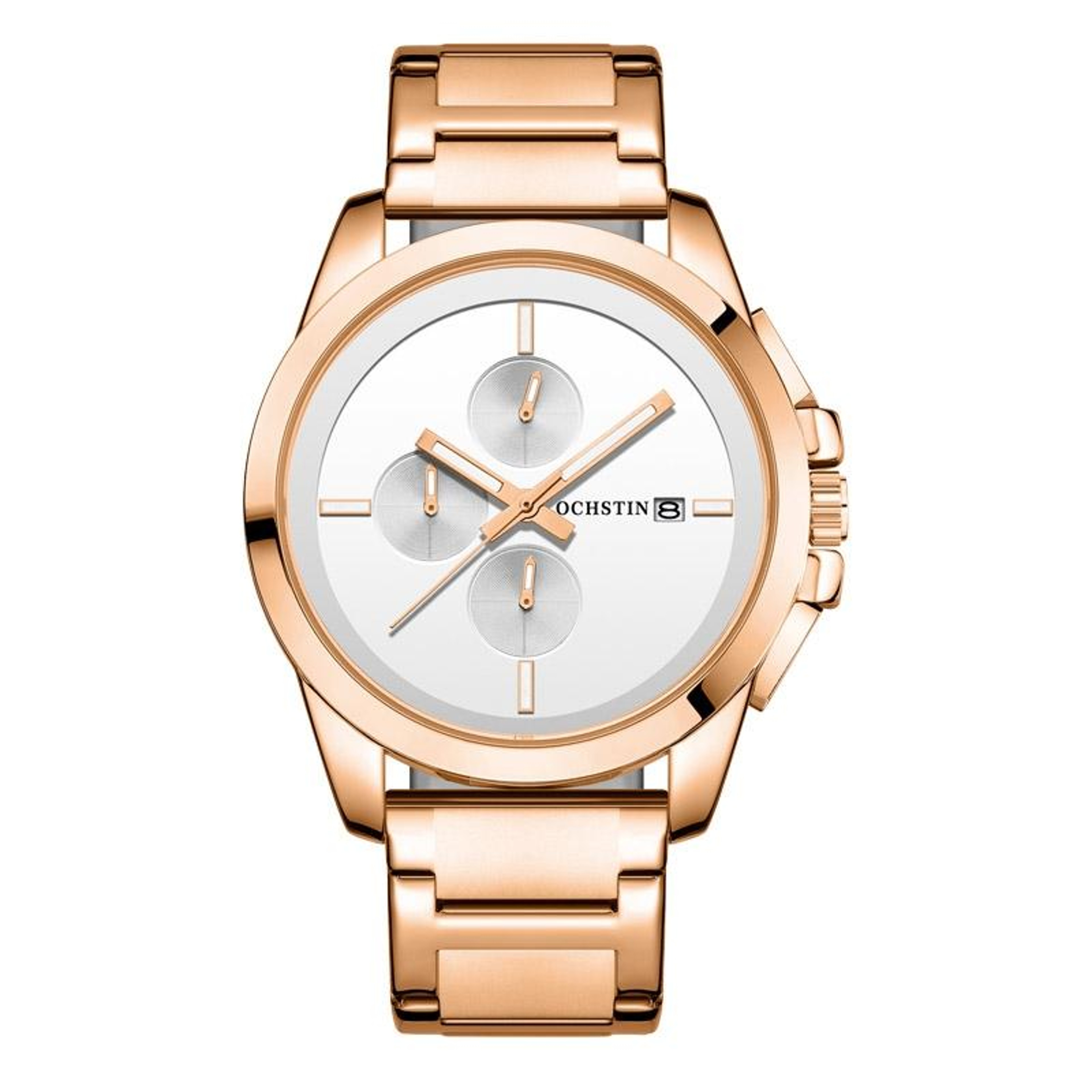 OCHSTIN 6059C Mens Quartz Watch Multifunction Stainless Steel Watch Business Wristwatch 2