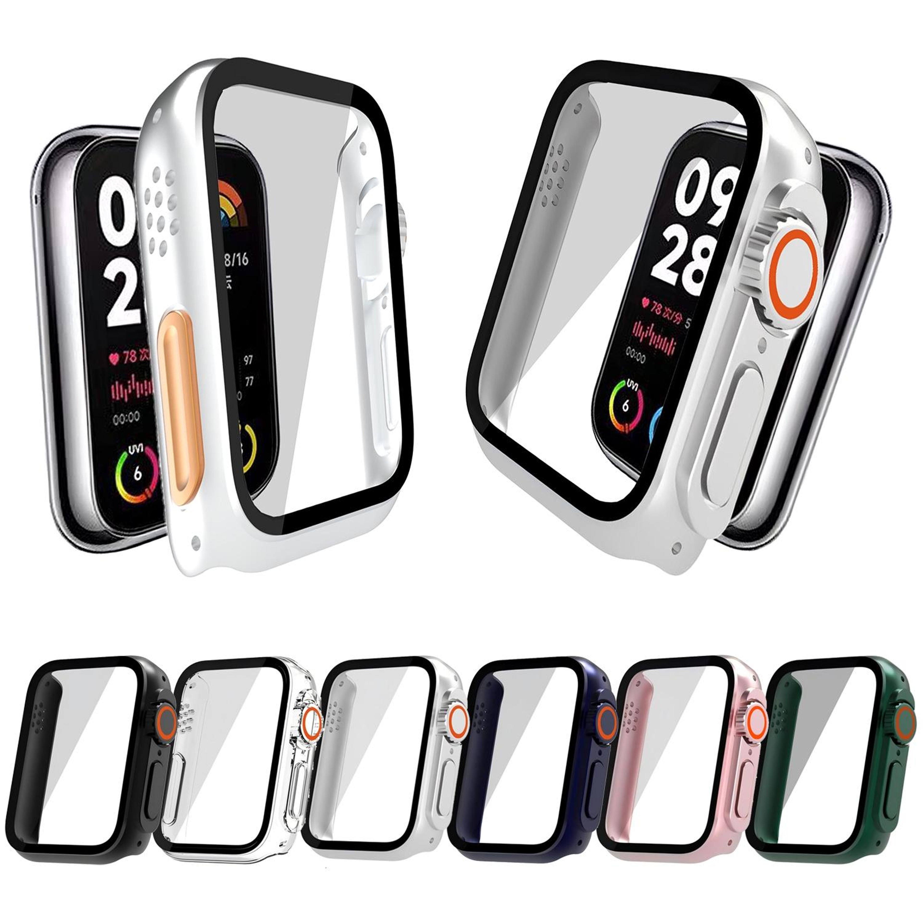 Xiaomi Smart Band 9 Pro Protective Case with Tempered Glass Screen Protector Full Coverage Hybrid PC Cover – view 4