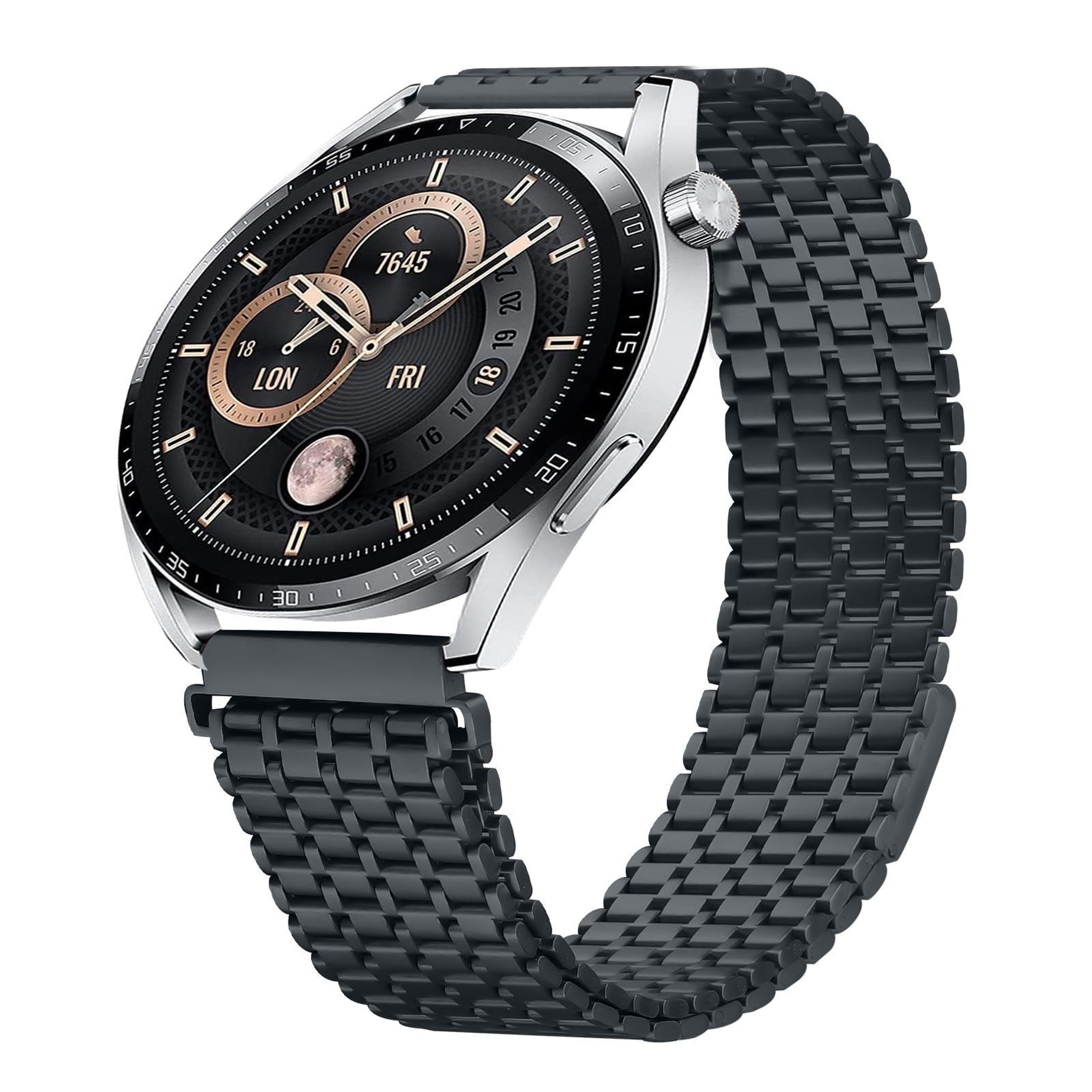 Magnetic Watch Band Stainless Steel Nine Bead Metal Watch Strap With Magnetic Buckle 0