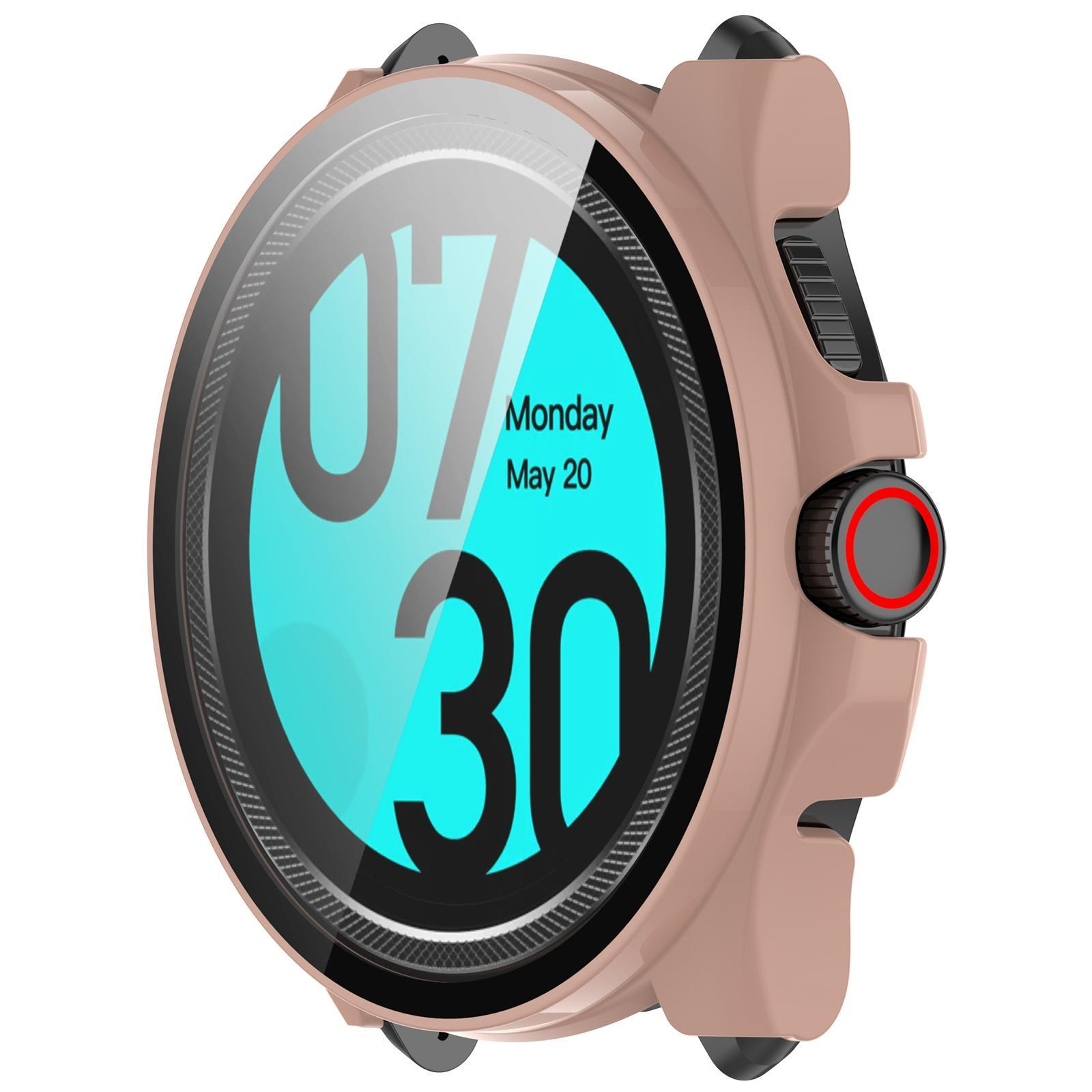 TicWatch Pro 5 Enduro Protective Case With Tempered Glass Screen Protector PC Full Coverage Cover 1