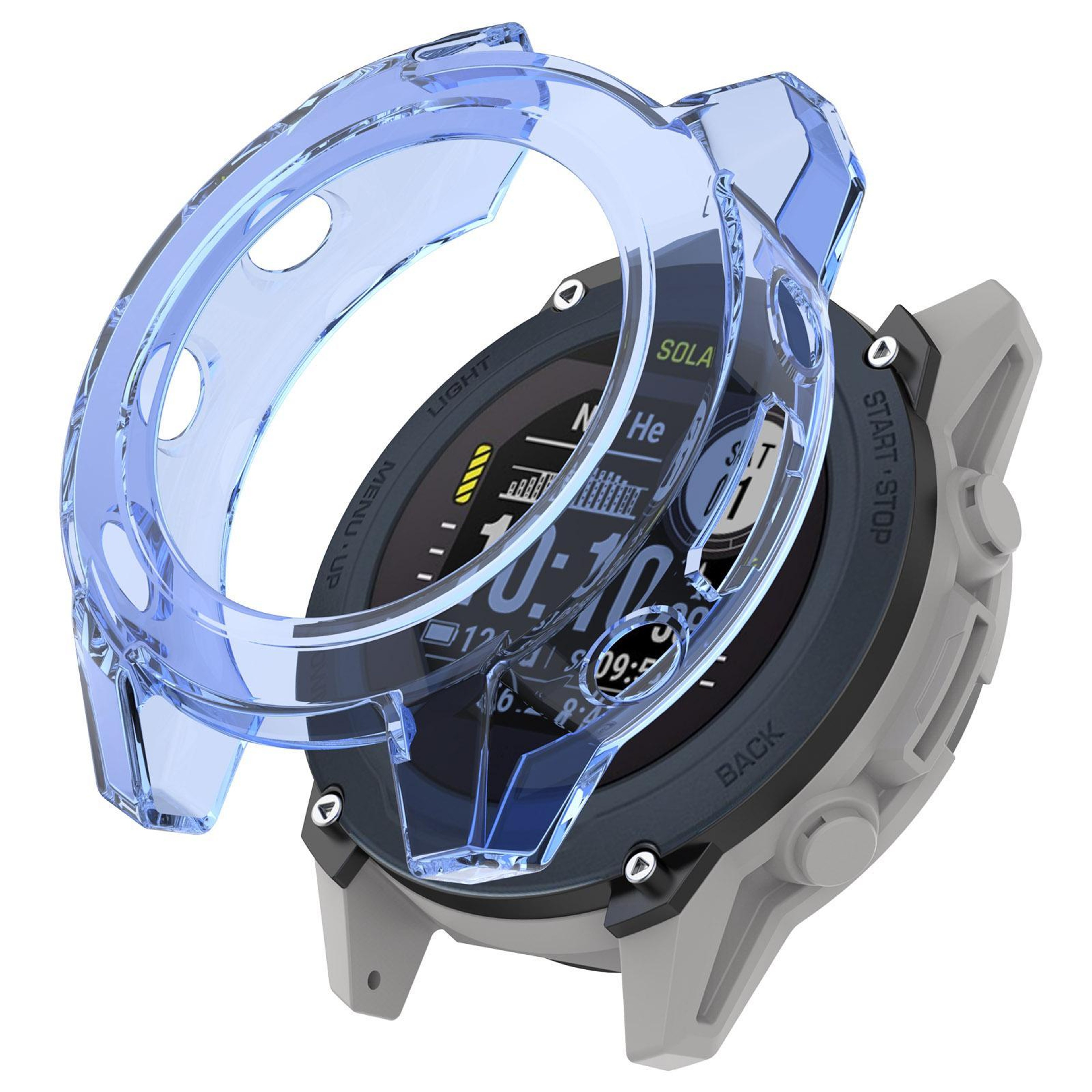 Garmin Descent G2 Case Flexible TPU Watch Cover Half Coverage Translucent Protective Case 11