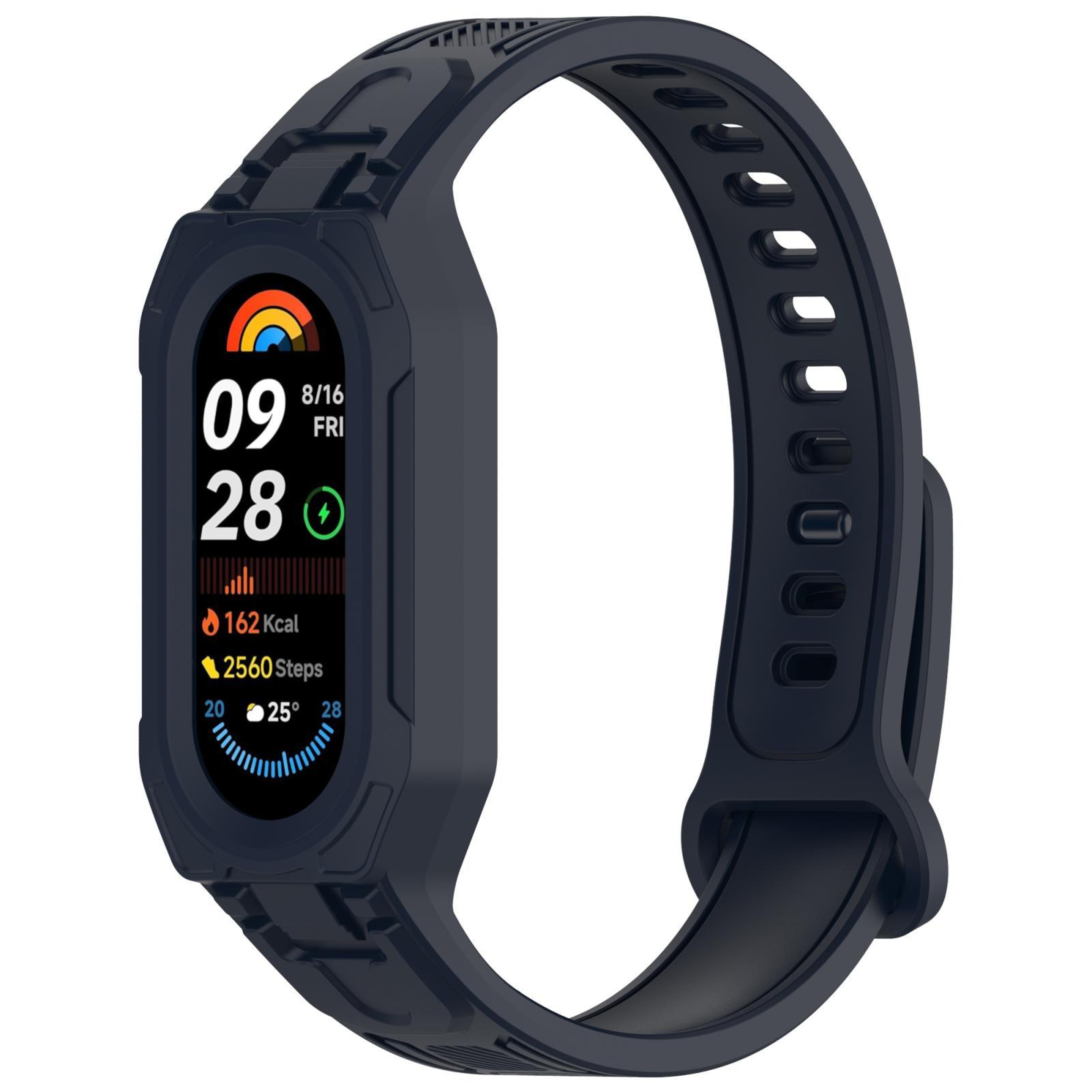 Xiaomi Smart Band 9 8 7 6 5 Silicone Watch Band Twill Integrated Protective Watch Strap 13