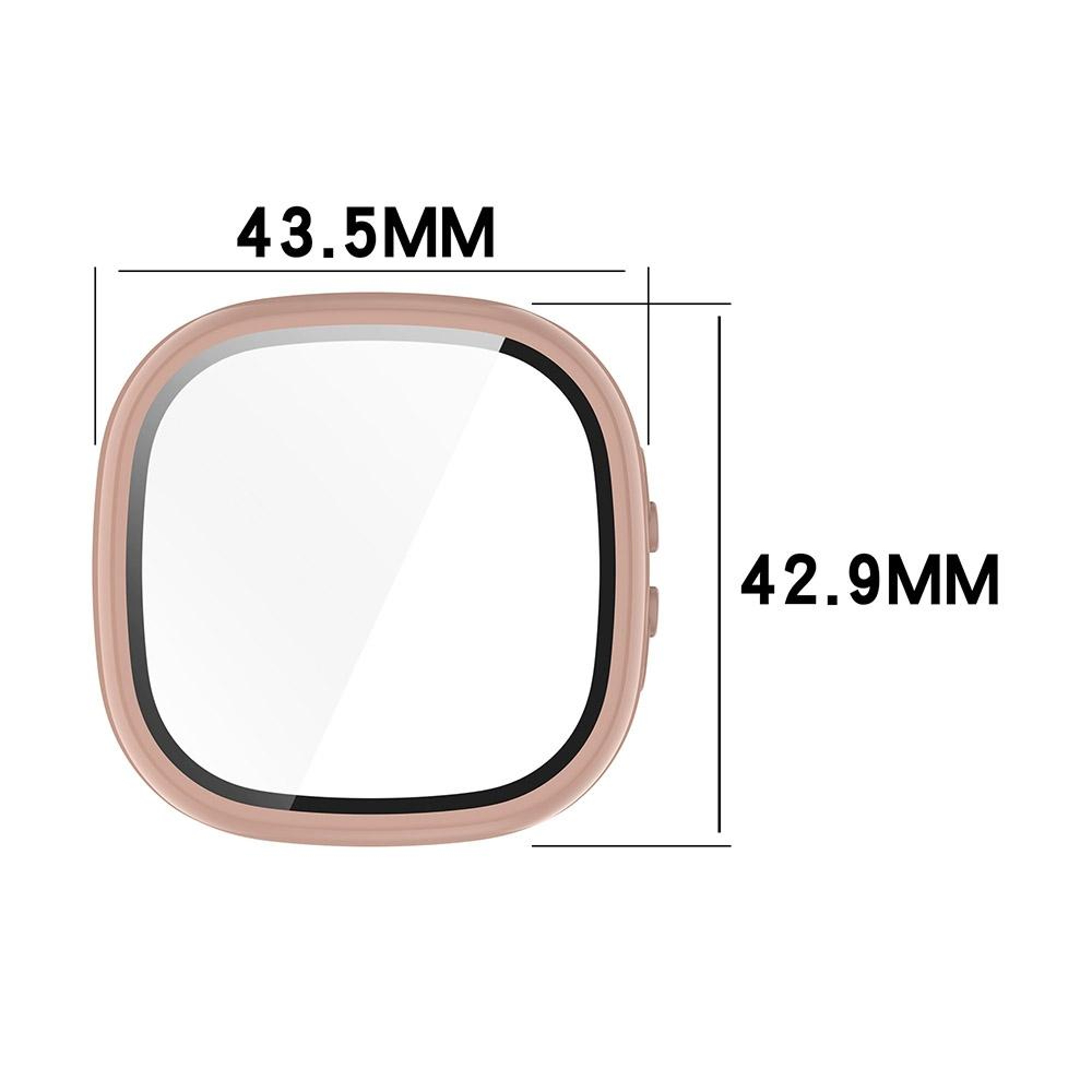 For Fitbit Ace LTE Protective Case With Tempered Glass Screen Protector PC Full Coverage Cover 7