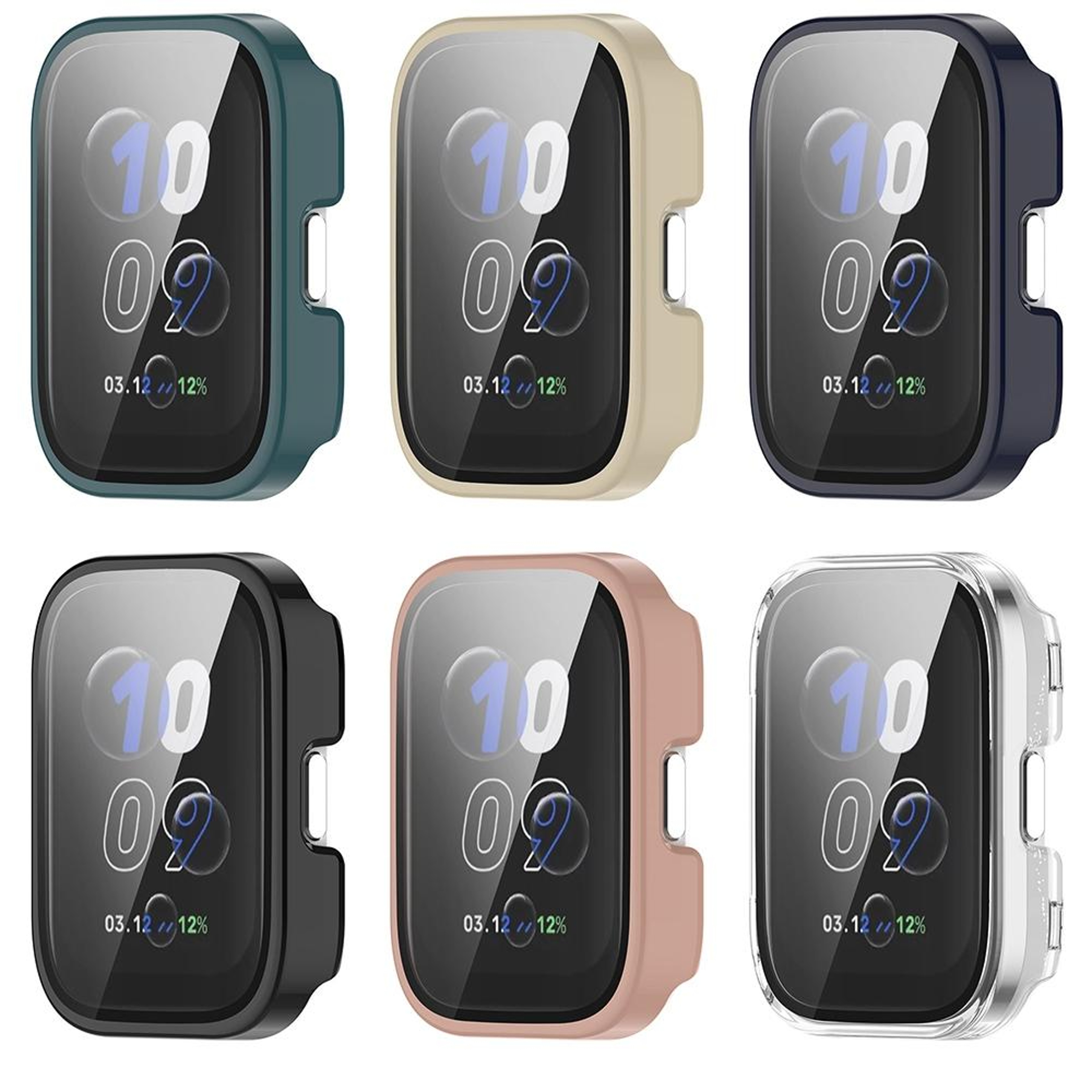Amazfit Bip 5 Unity Protective Case With Tempered Glass Screen Protector PC Full Coverage Cover 10