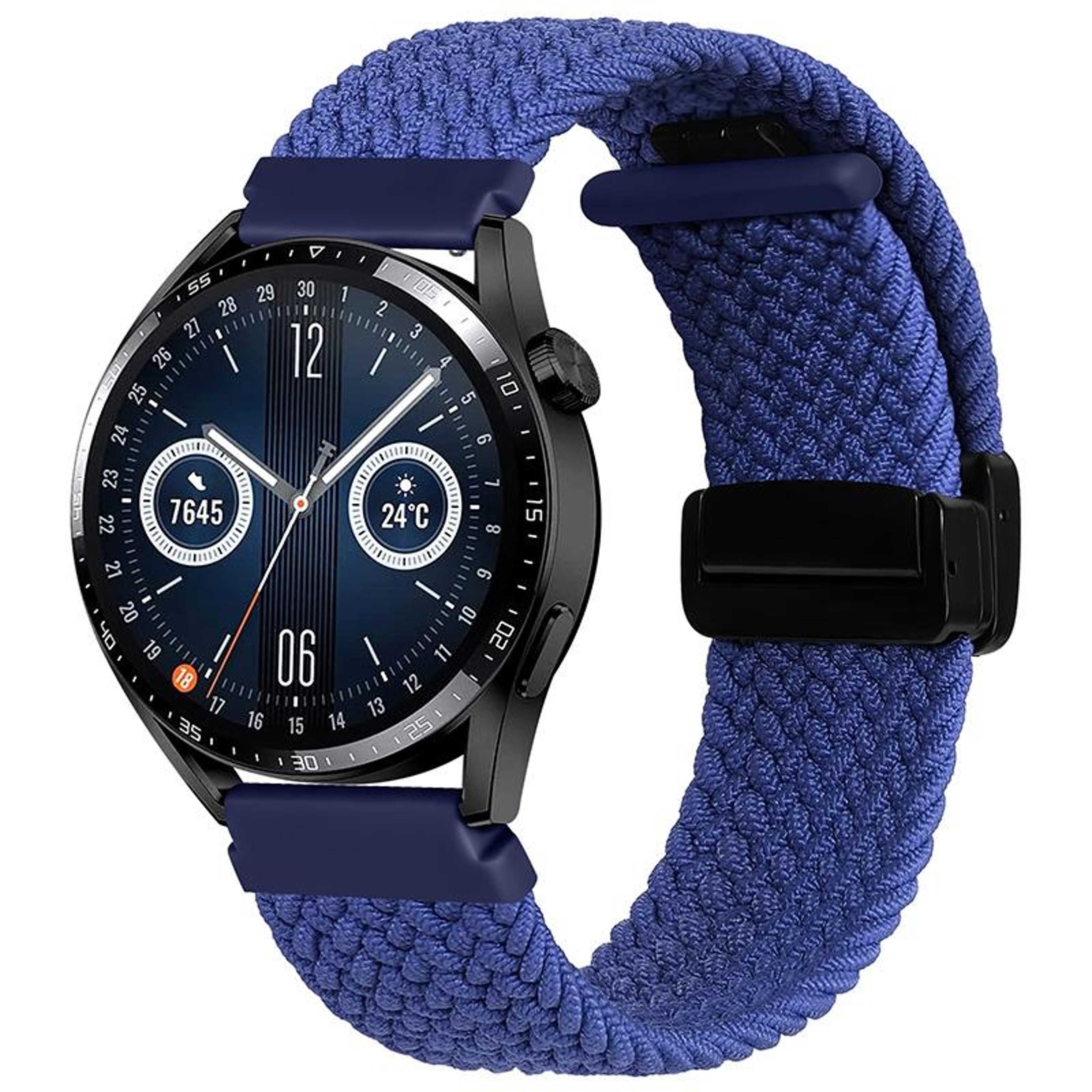 Garmin VivoMove Trend Luxe Style Woven Watch Band With Magnetic Clasp Nylon Replacement Strap 1