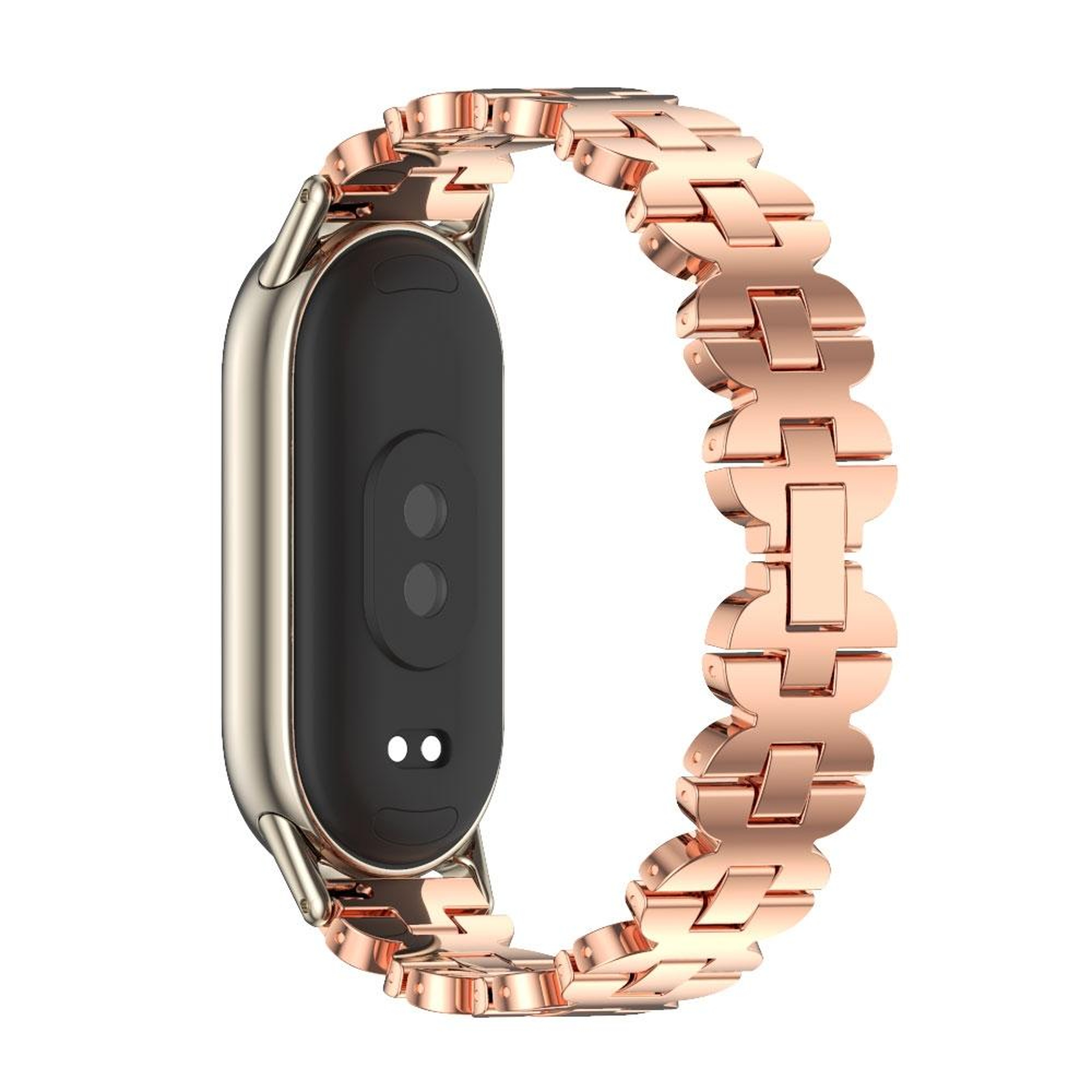 Mijobs Xiaomi Smart Band 10 Strap Stainless Steel Bone Chain Watch Band For Smart Band 10 9 8 3