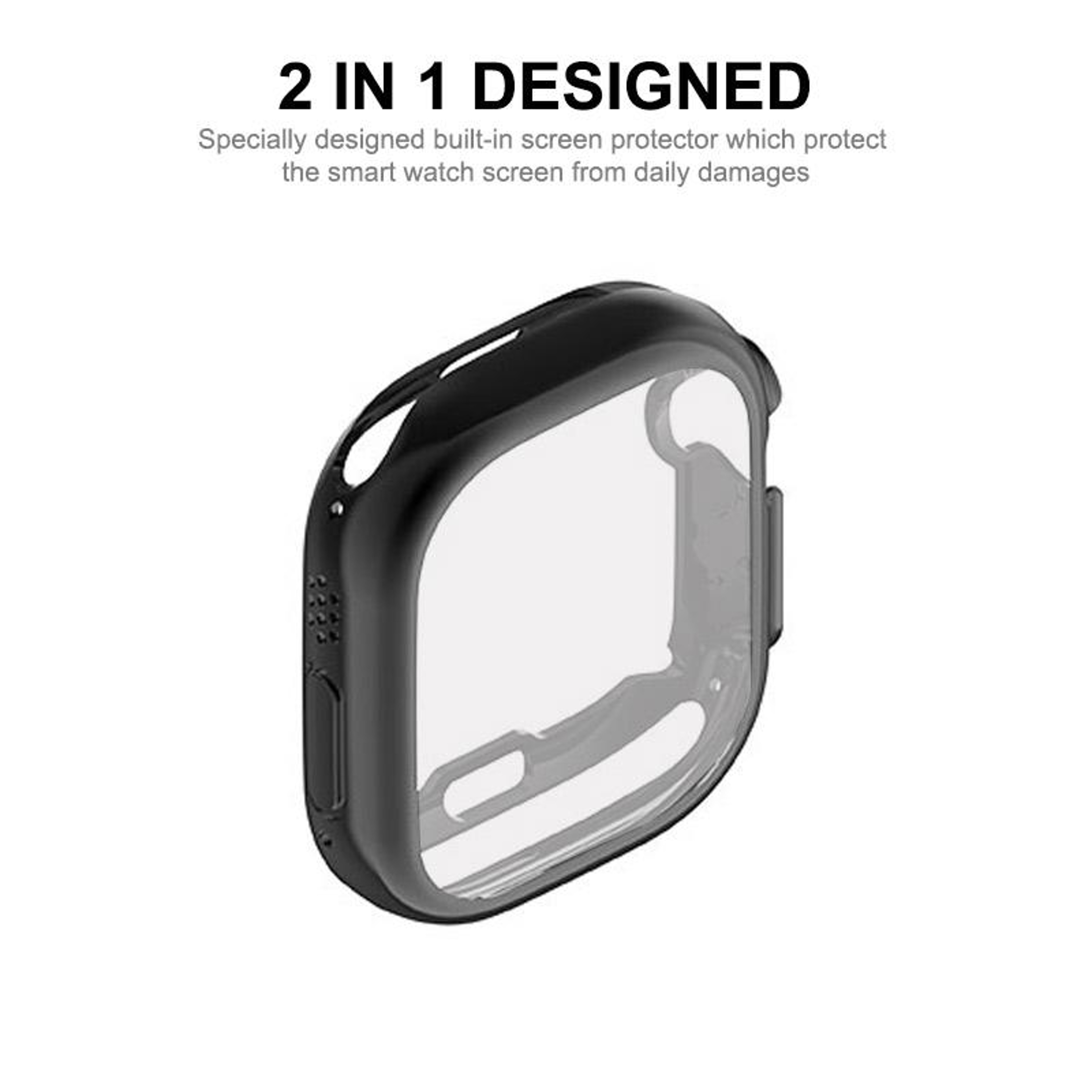 ENKAY Apple Watch Ultra Case With Screen Protector Clear TPU Watch Cover For Ultra 3 2 1 1