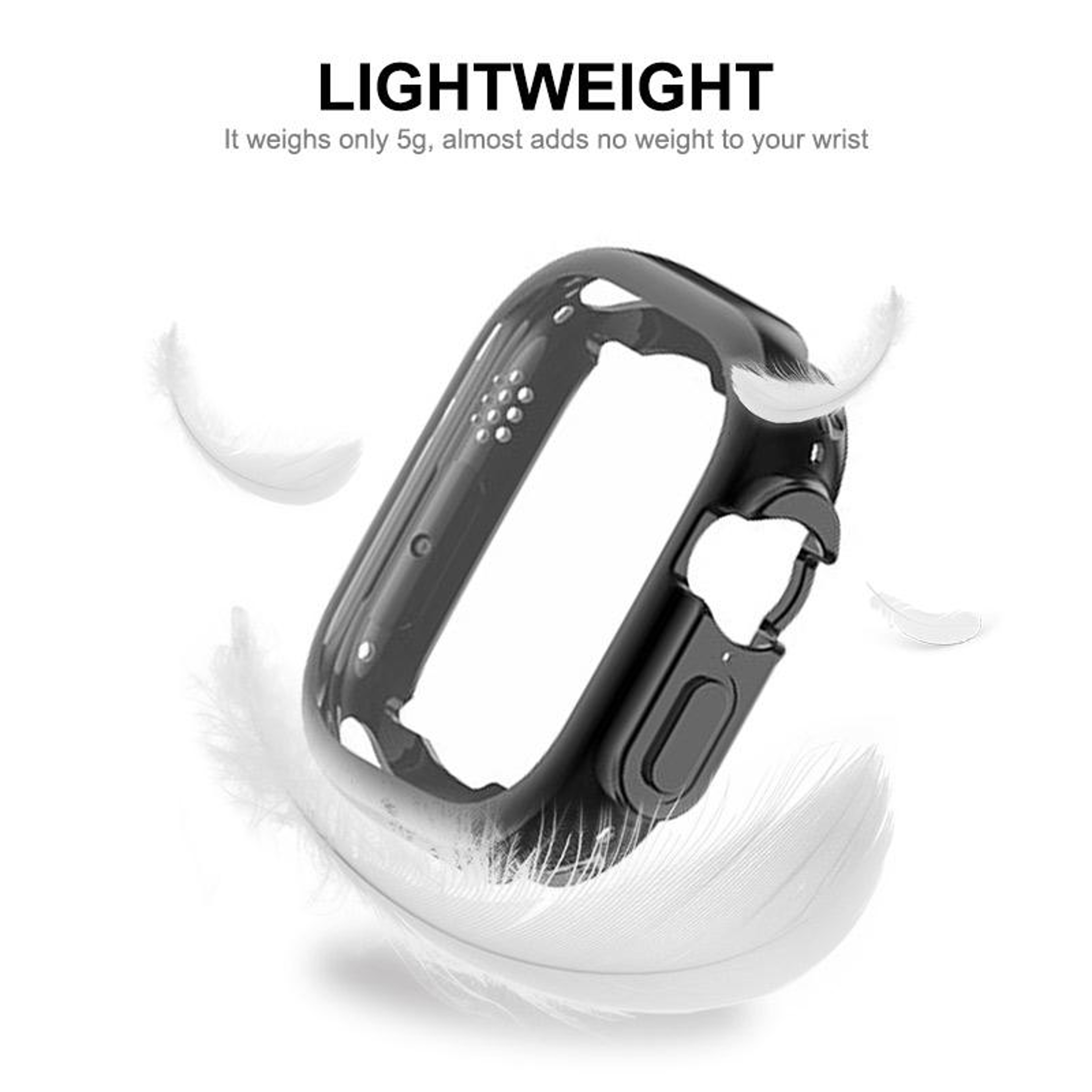 ENKAY Apple Watch Ultra Case With Screen Protector Clear TPU Watch Cover For Ultra 3 2 1 4