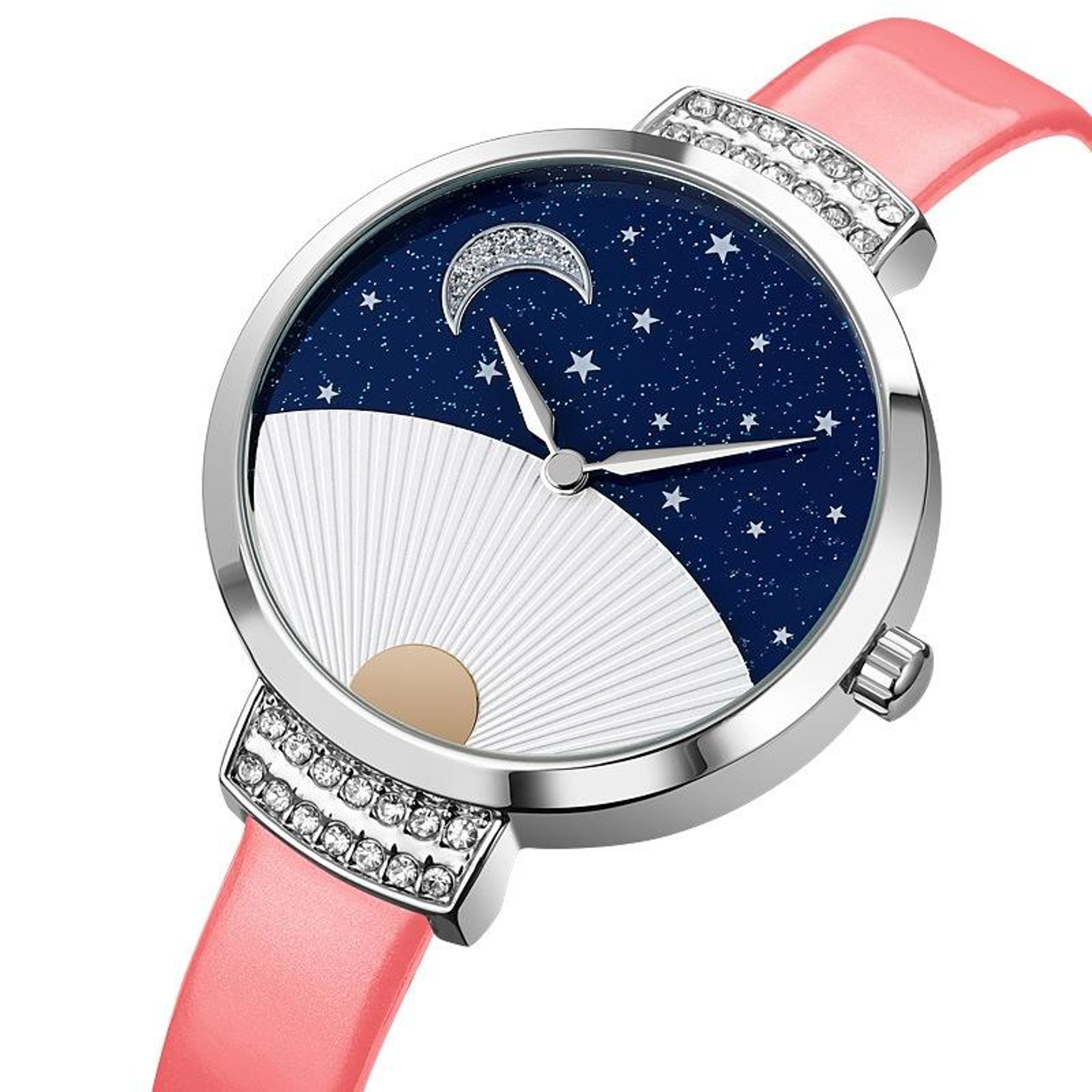 SKMEI 9279 Womens Quartz Watch Genuine Leather Watch Waterproof Analog Wristwatch 10