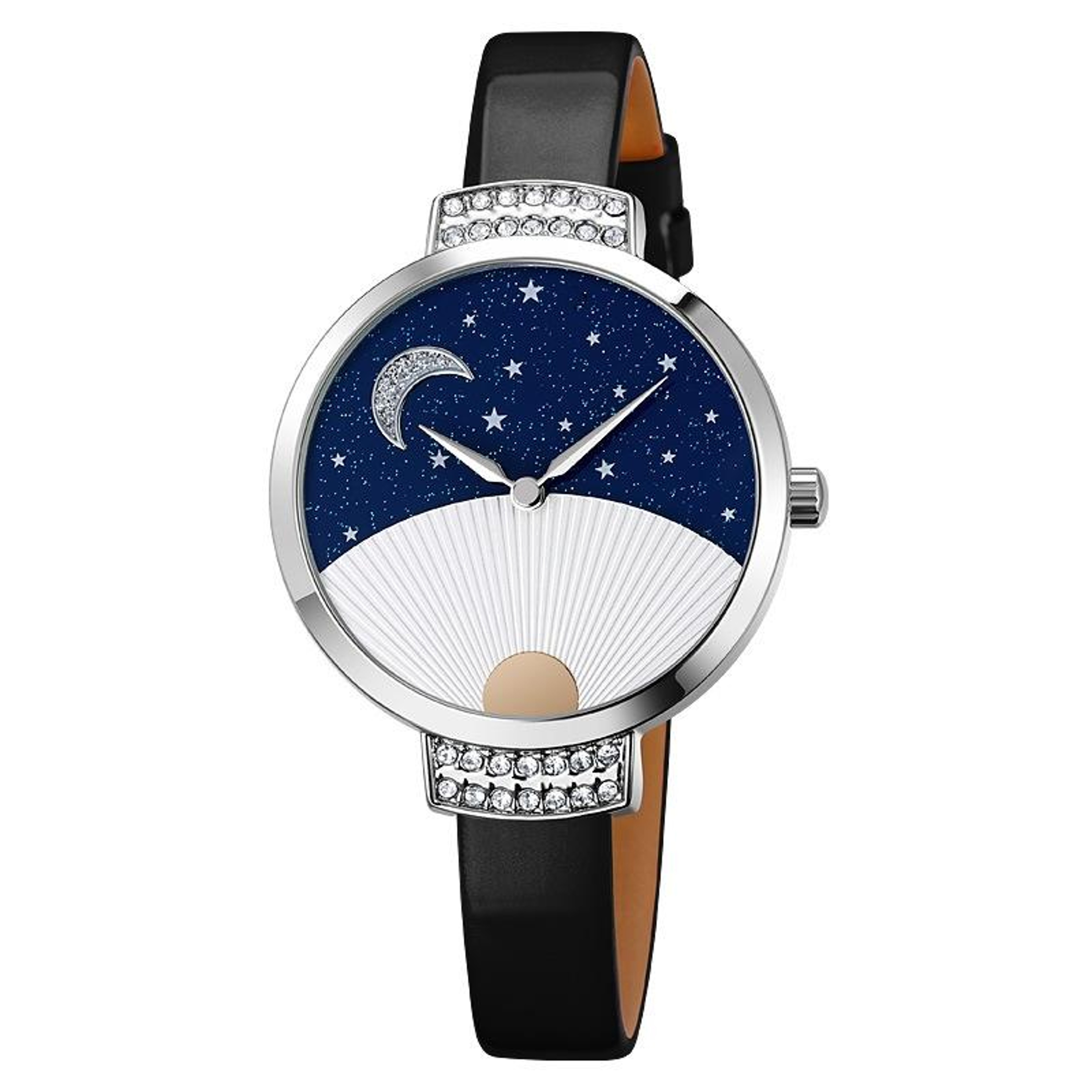 SKMEI 9279 Womens Quartz Watch Genuine Leather Watch Waterproof Analog Wristwatch 5