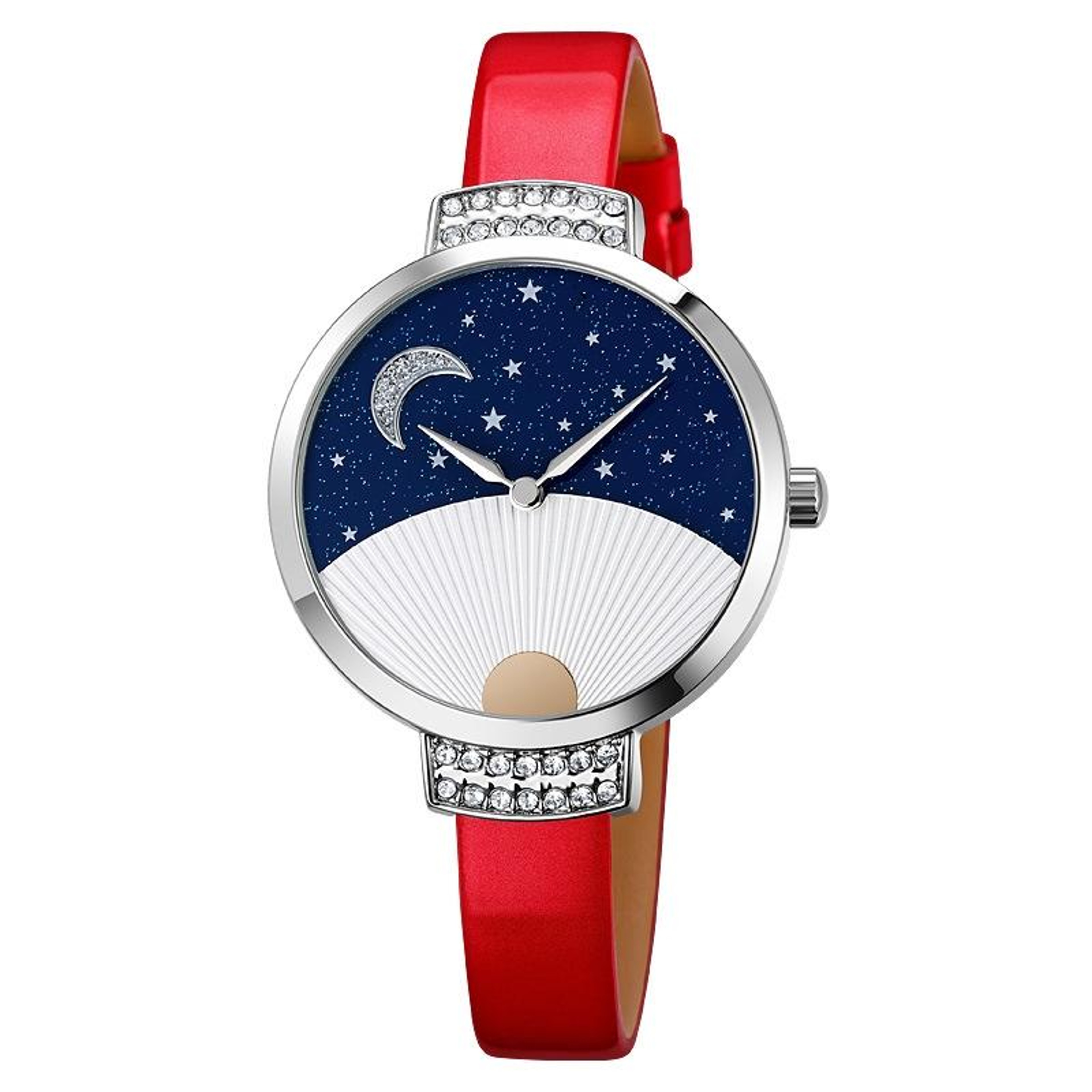 SKMEI 9279 Womens Quartz Watch Genuine Leather Watch Waterproof Analog Wristwatch 6