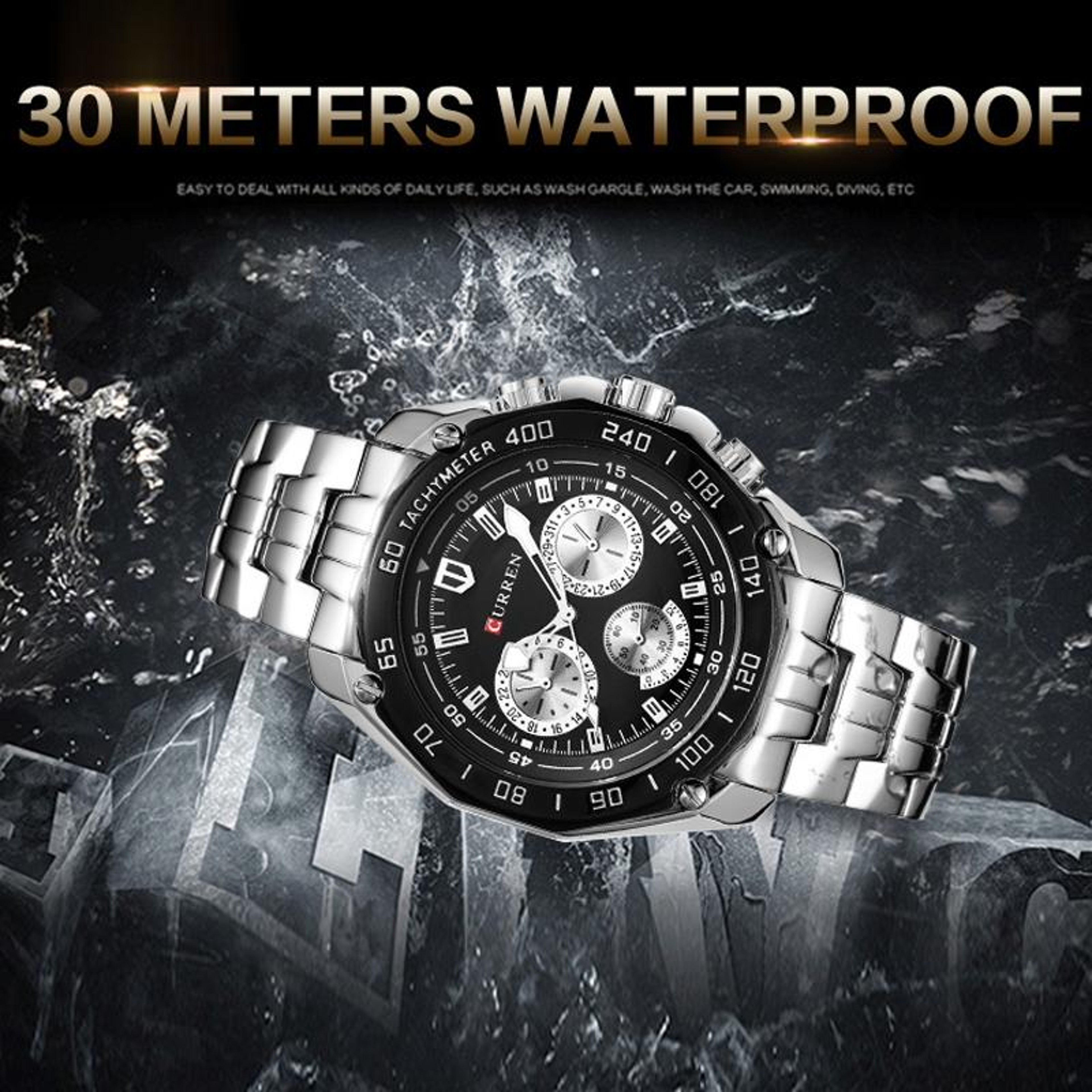 Curren 8077 Mens Quartz Watch Waterproof Business Casual Analog Wrist Watch – view 4