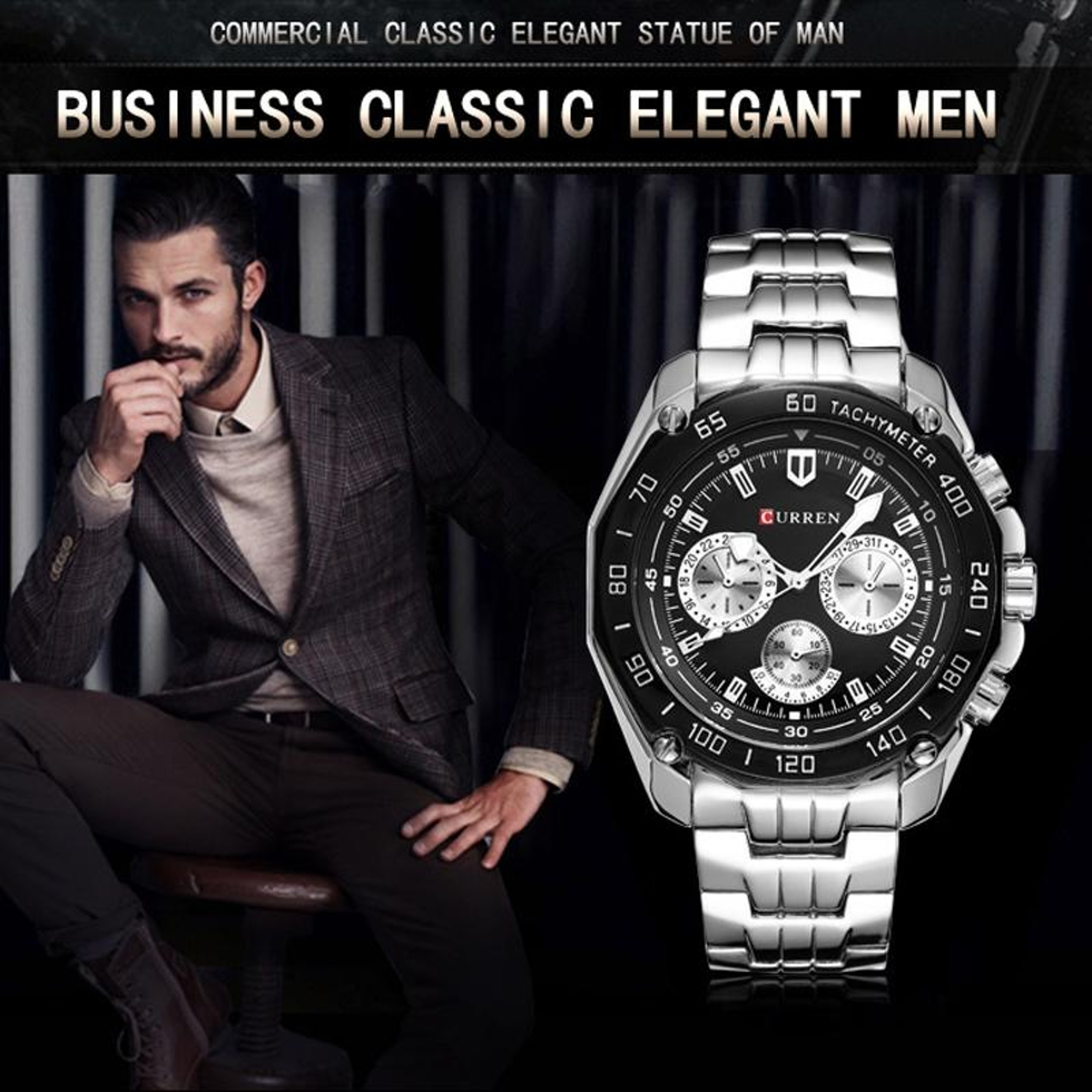Curren 8077 Mens Quartz Watch Waterproof Business Casual Analog Wrist Watch – view 5