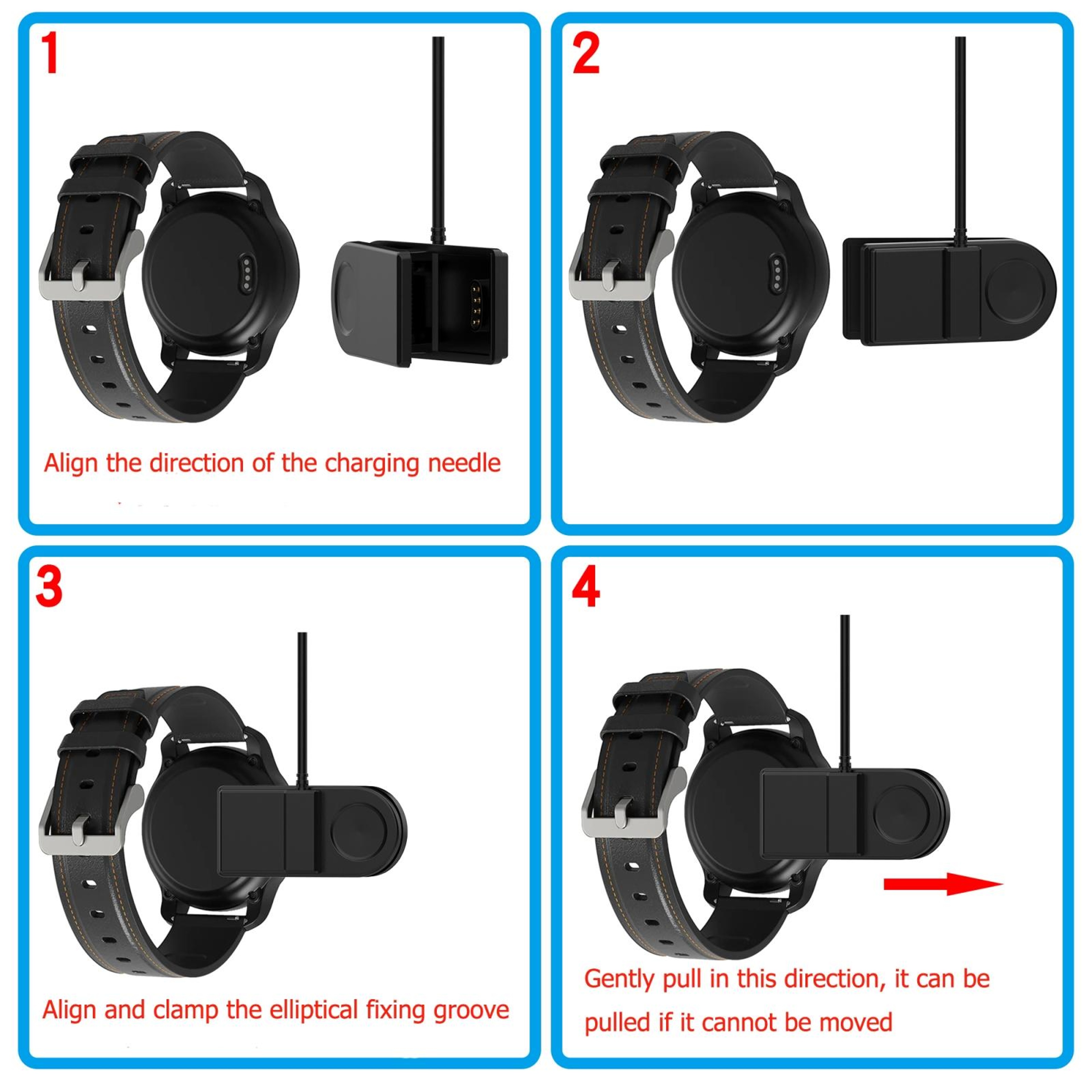 GolfBuddy W12 Charging Cable USB Charging Clip Replacement Charger 3