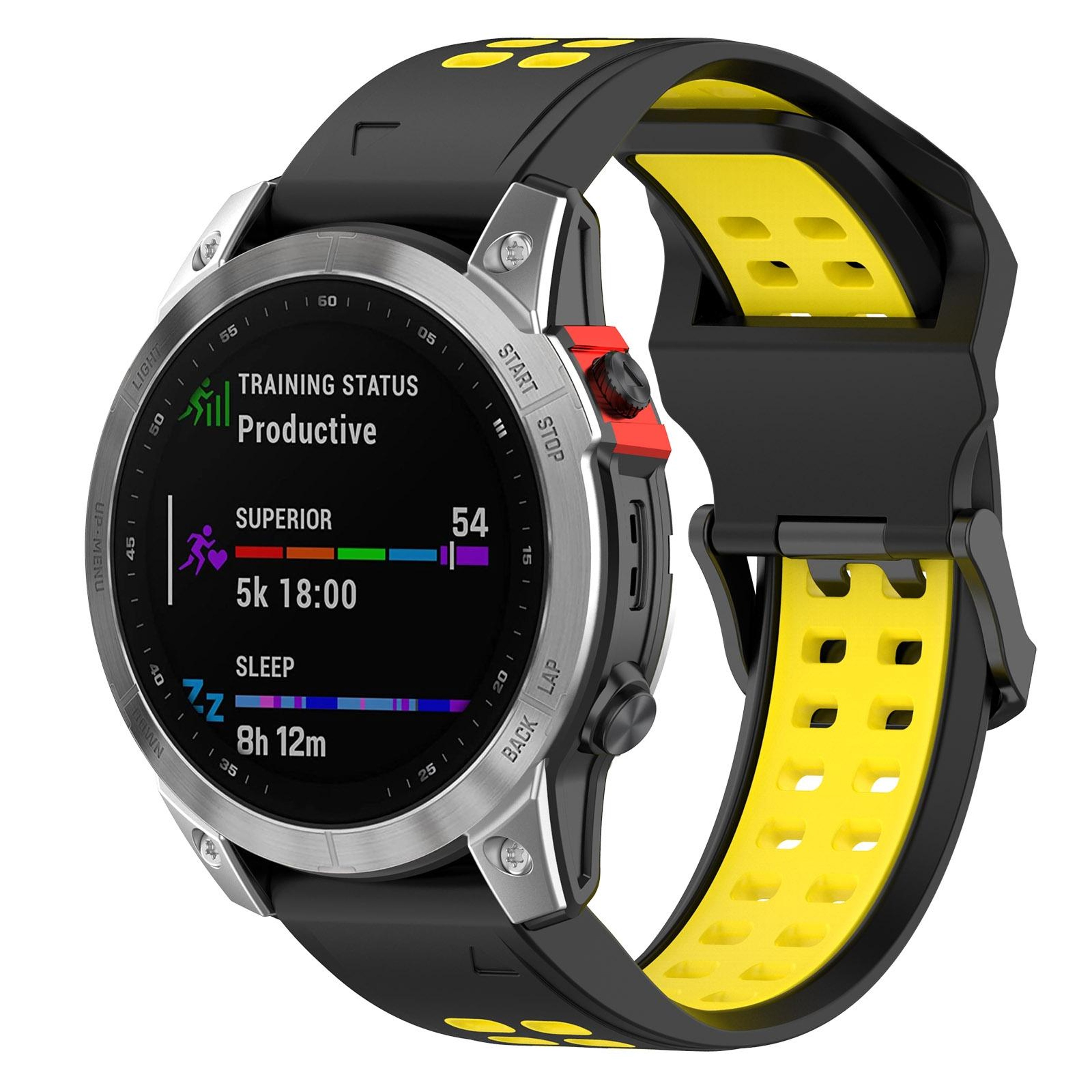 Garmin Enduro2 Tactix7 Silicone Watch Band 26mm Two Color Replacement Watch Strap With Reverse Buck 10