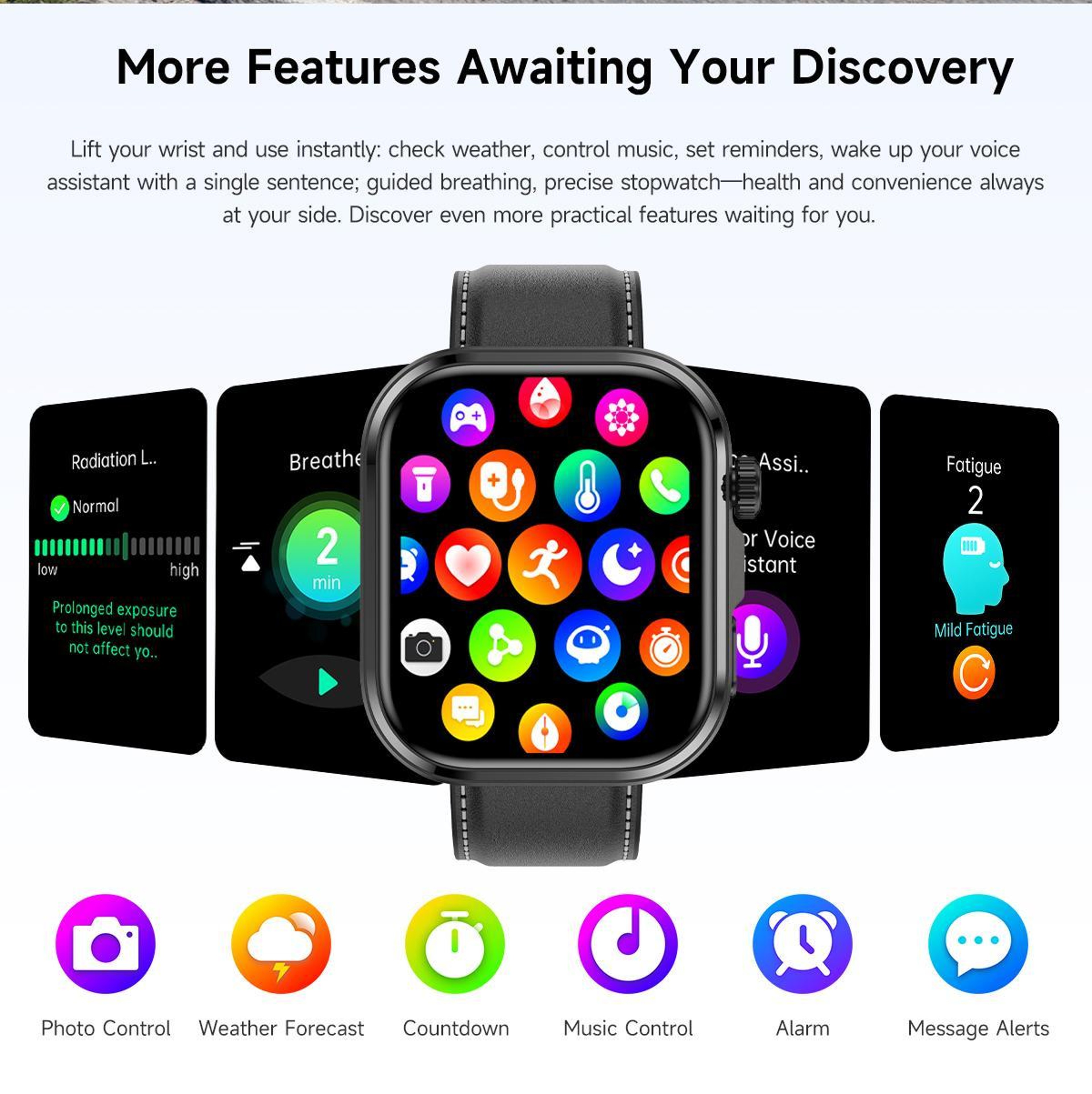 G47 Bluetooth Calling Smart Watch With 183 Inch HD Display Health Monitoring Smartwatch Milan Steel 5