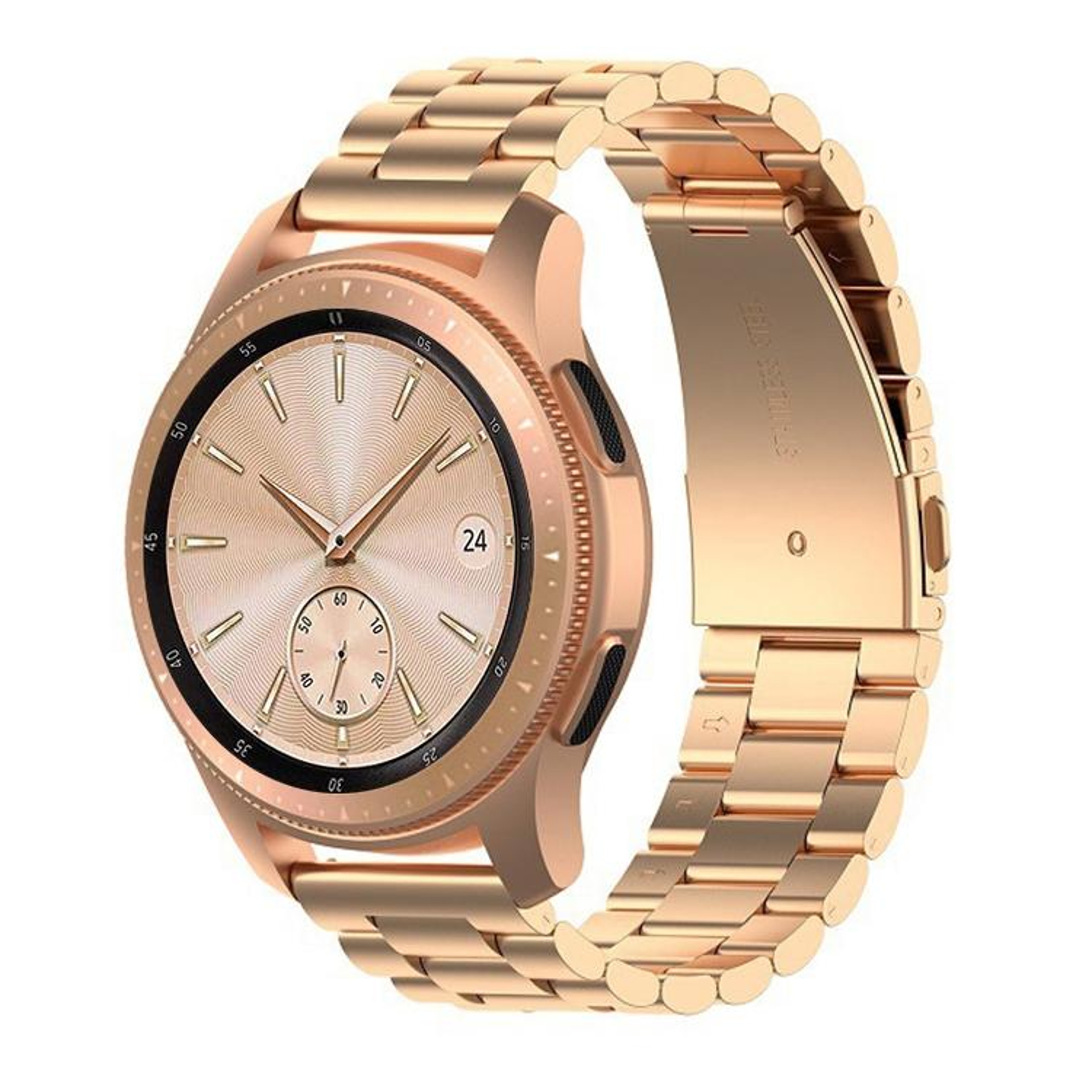Galaxy Watch 46mm Stainless Steel Watch Band Three Bead Metal Watch Strap 6