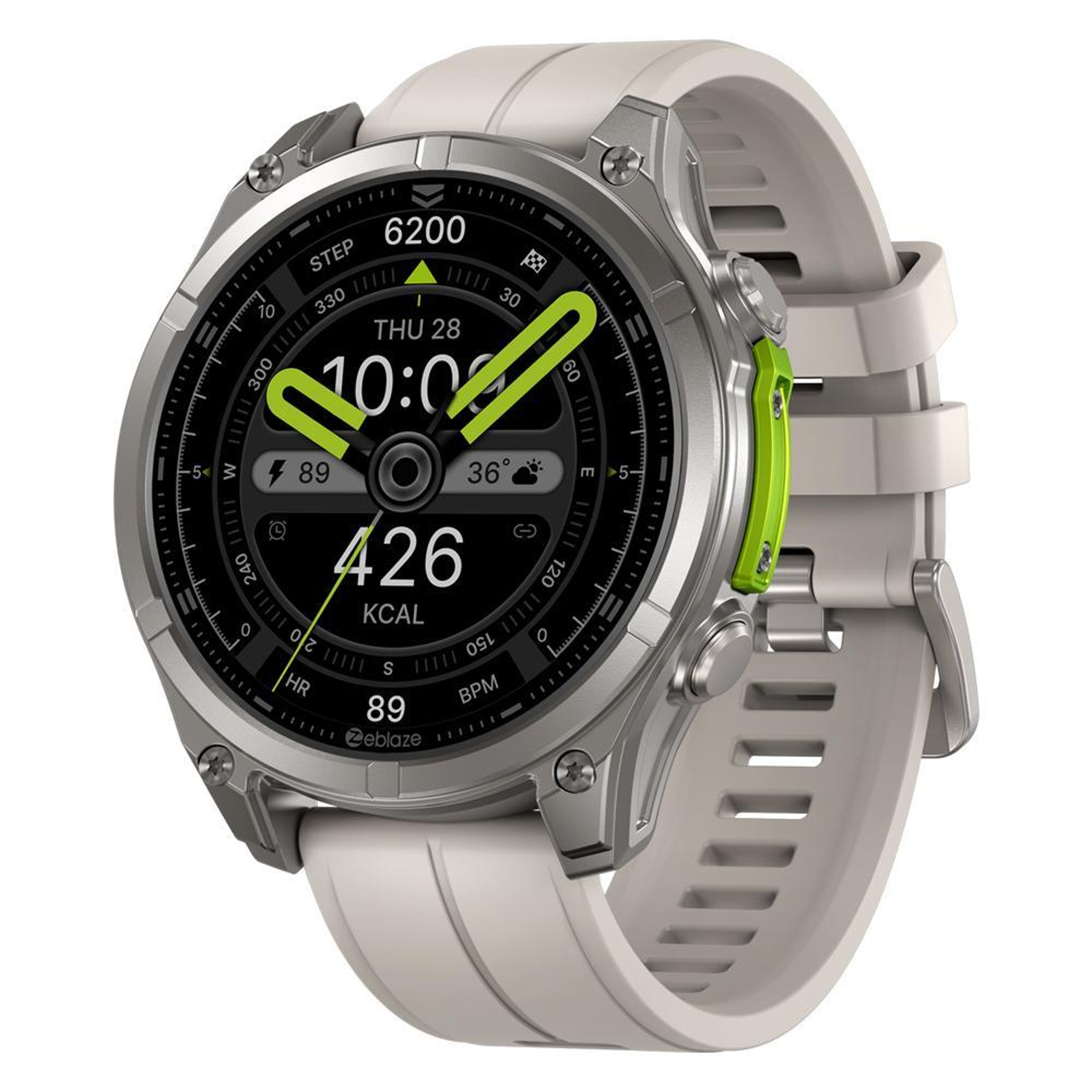 Zeblaze Vibe 8 Rugged Smartwatch With AMOLED Display 5 ATM Waterproof Outdoor Fitness Watch 0