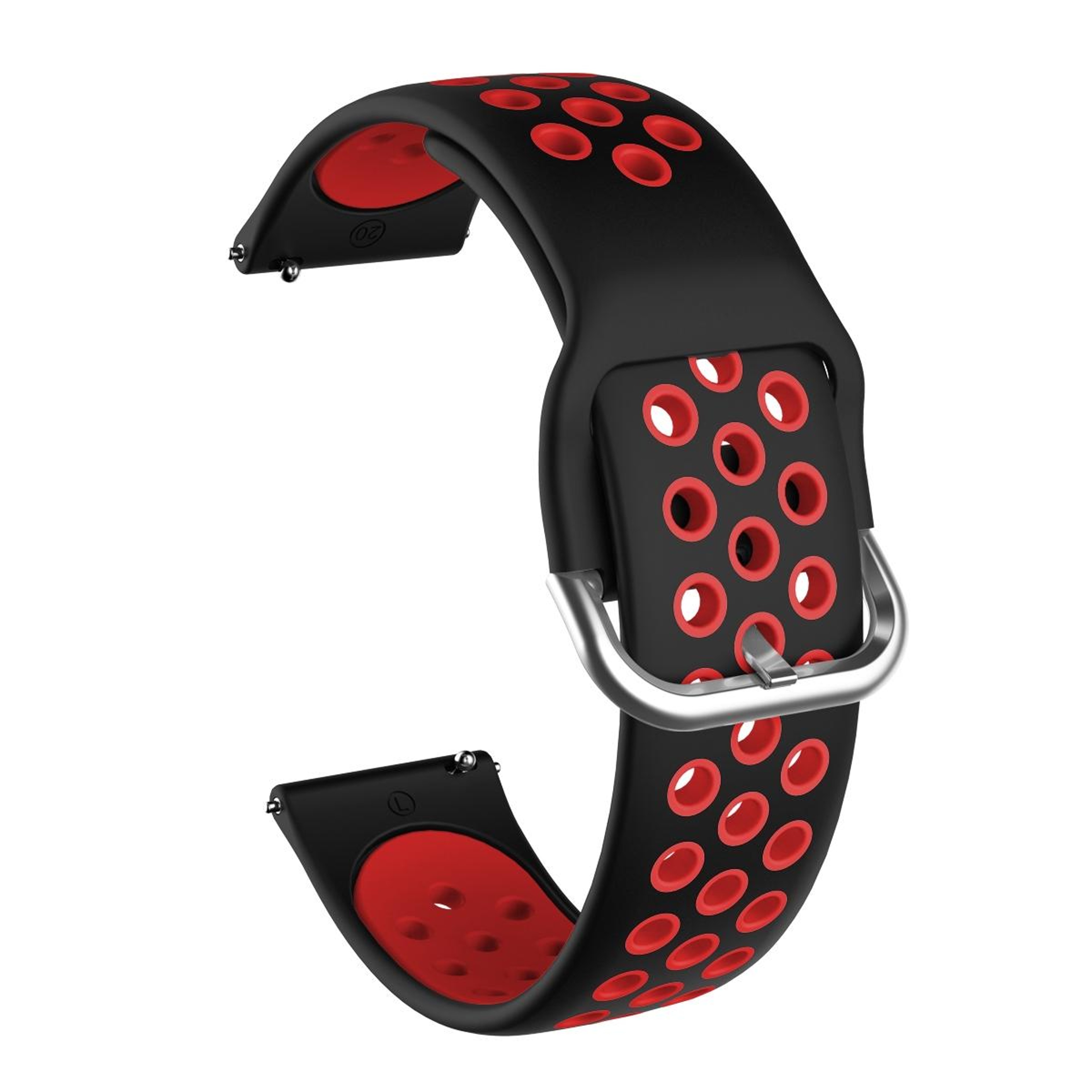 Samsung Galaxy Watch Active2 44mm Silicone Watch Band Two Color Sport Replacement Strap 0
