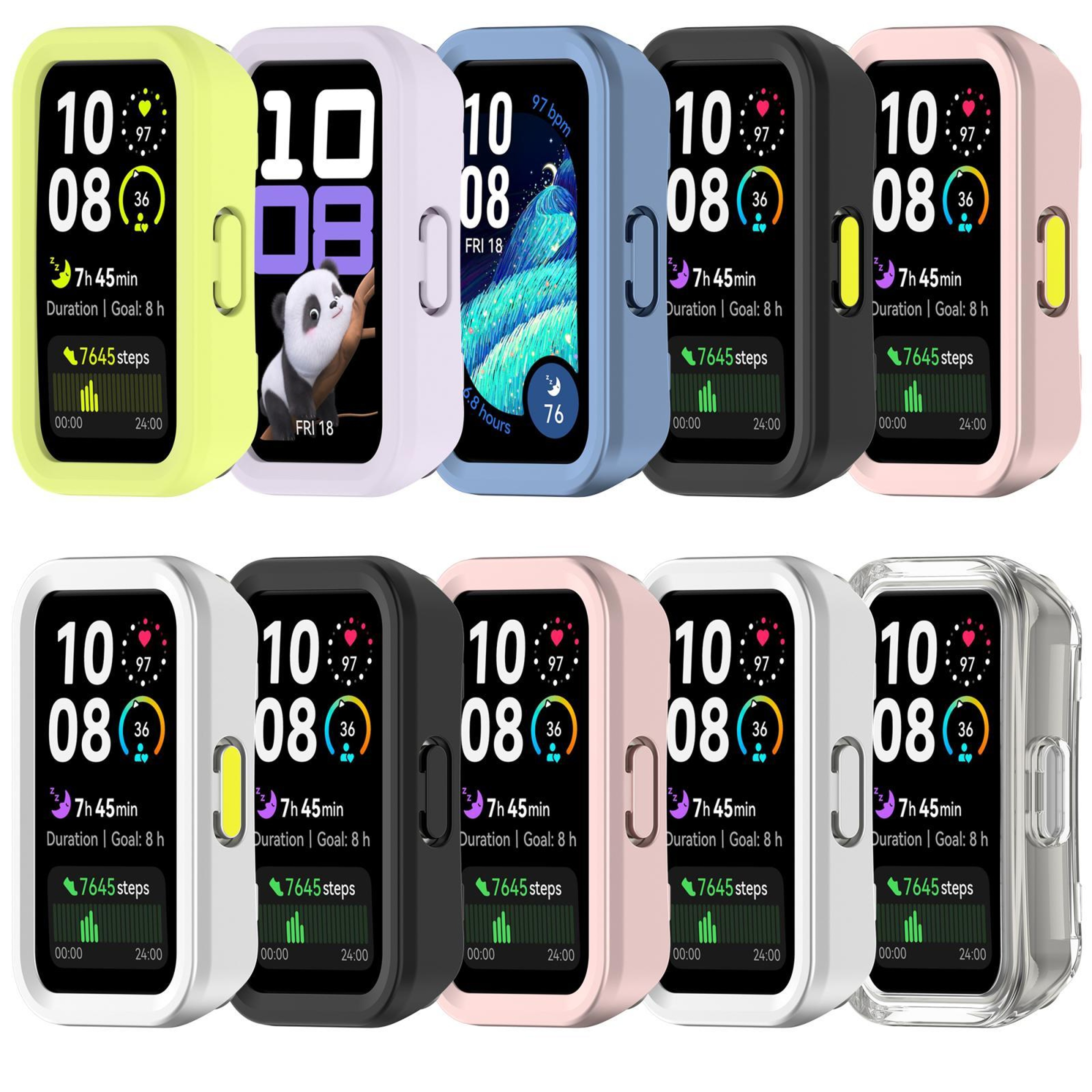Huawei Band 10 9 8 Protective Case Half Coverage PC Watch Case Slim Shock Resistant Cover 14