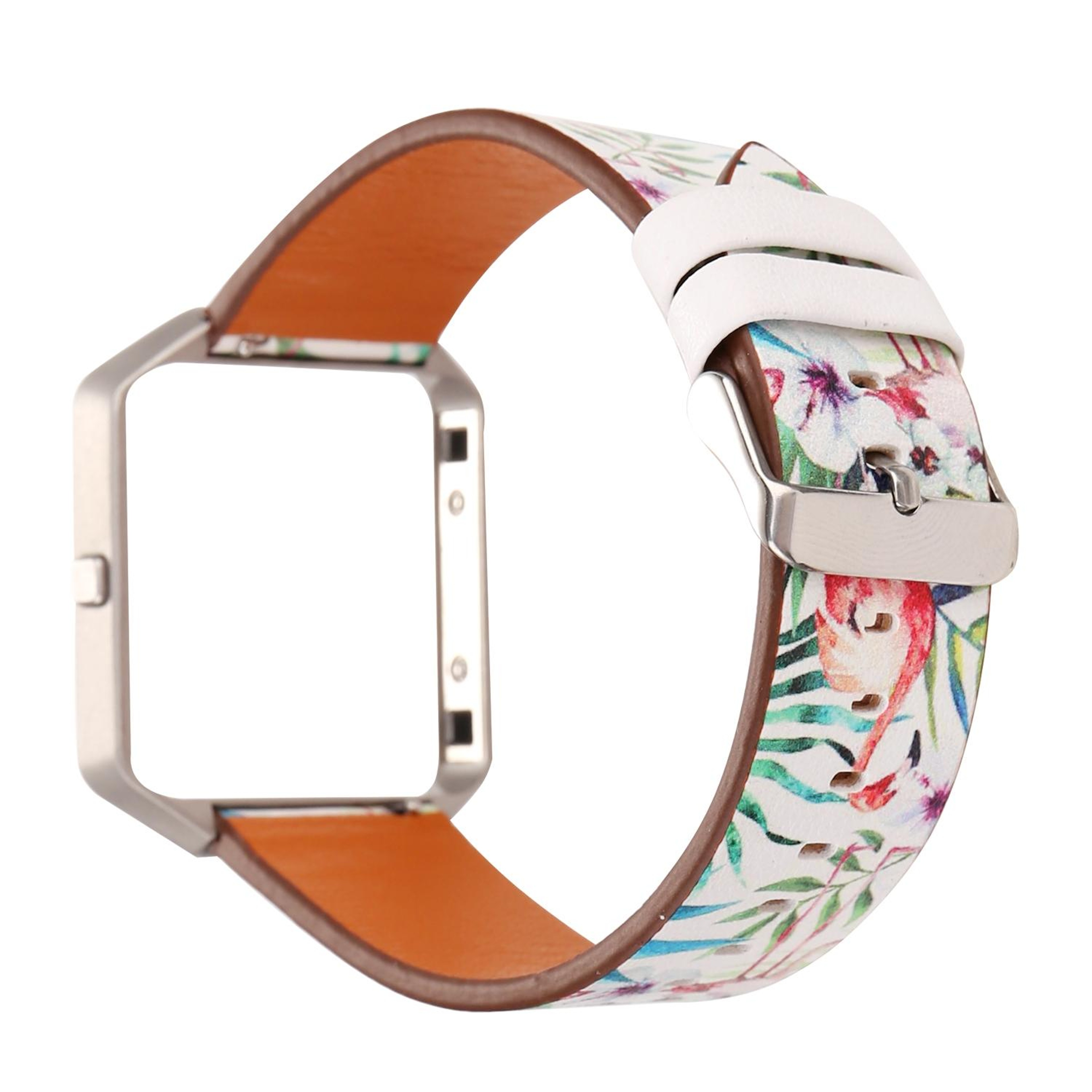 Fitbit Blaze Leather Watch Band Adjustable Replacement Strap With Classic Buckle 8